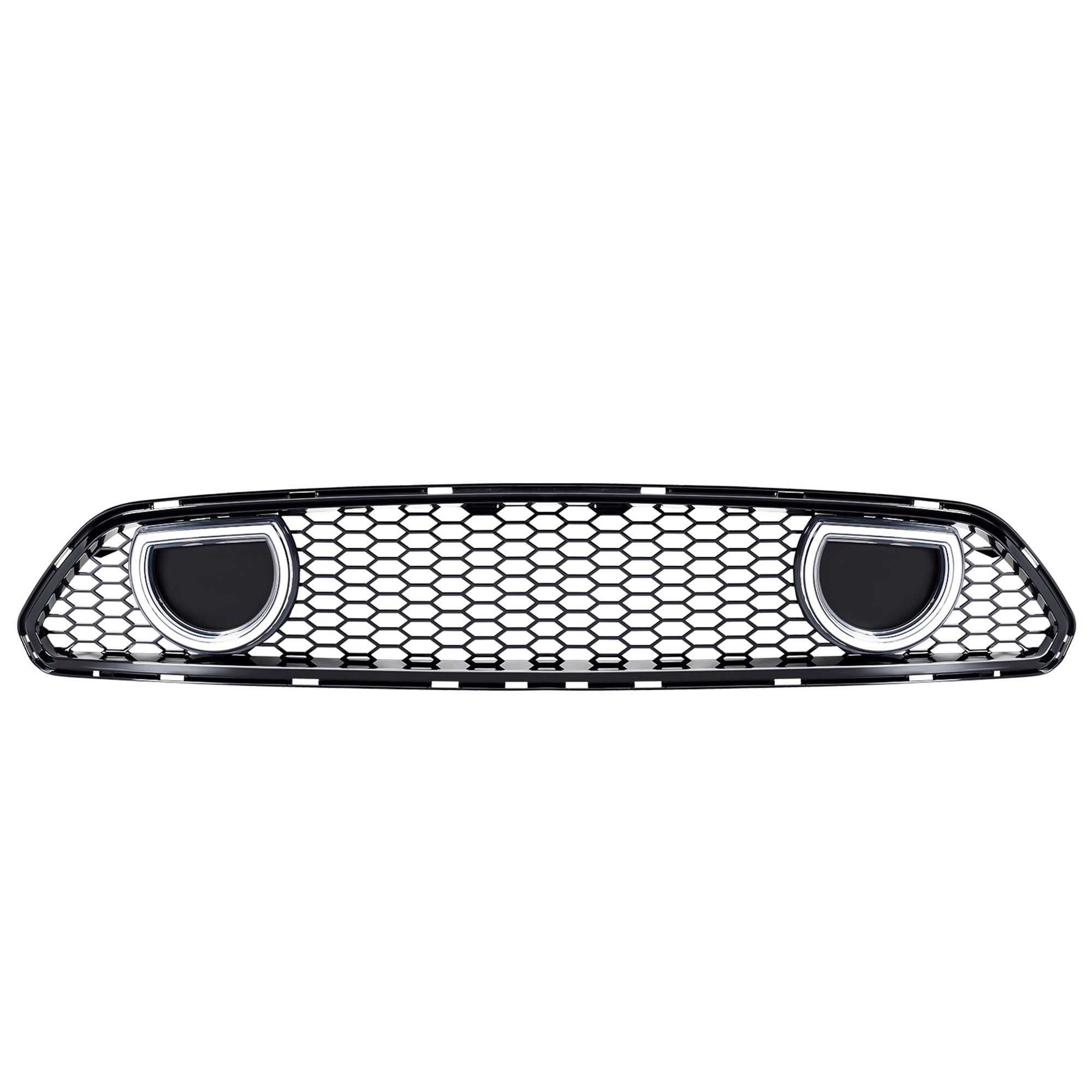 AMERICAN MODIFIED Grille for 15-17 Ford Mustang EcoBoost, GT, & V6, Glossy Black - VMInnovations