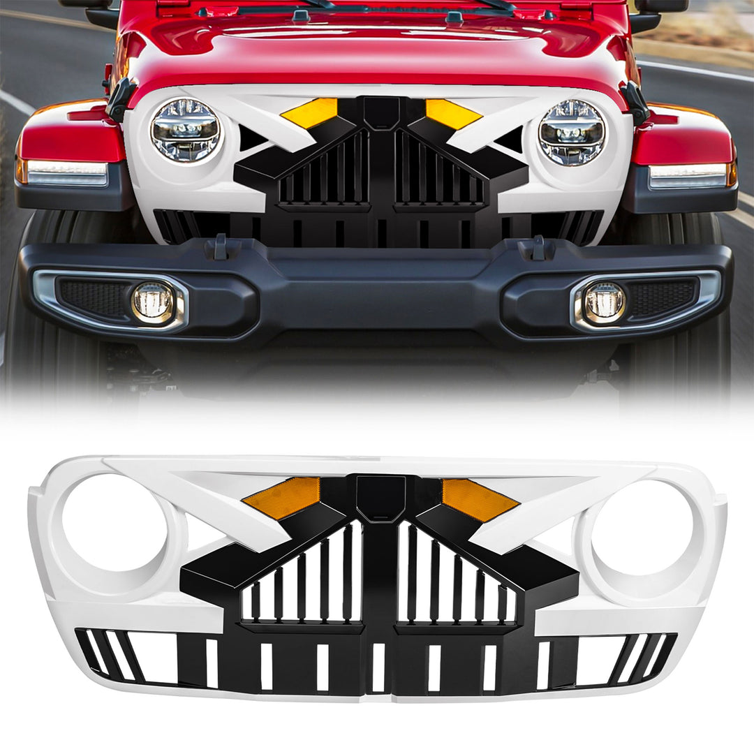 AMERICAN MODIFIED Grille for 2018+ Jeep Wrangler JL, 2020+ Gladiator JT w/Camera - VMInnovations
