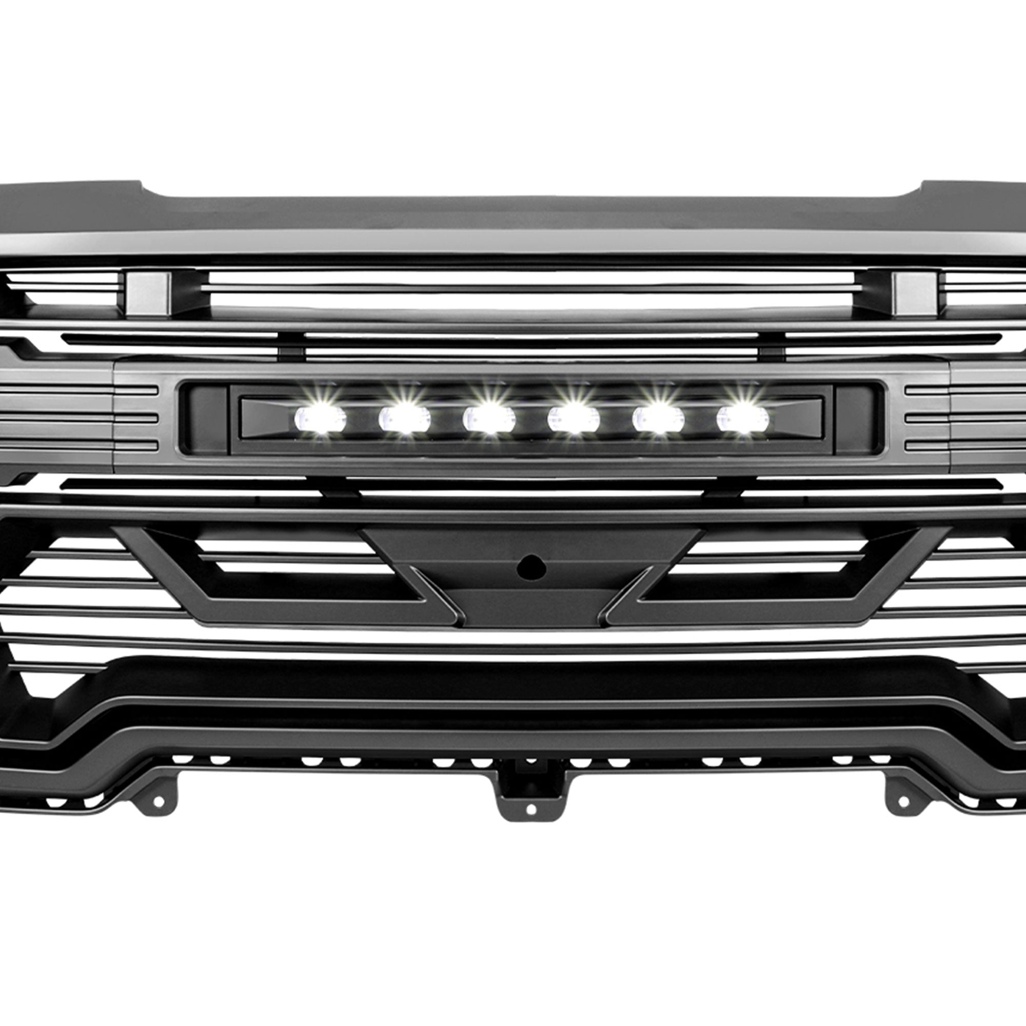 AMERICAN MODIFIED Grille w/Lights for '19-'21 GMC Sierra 1500, SLE, & SLT (Used) - VMInnovations