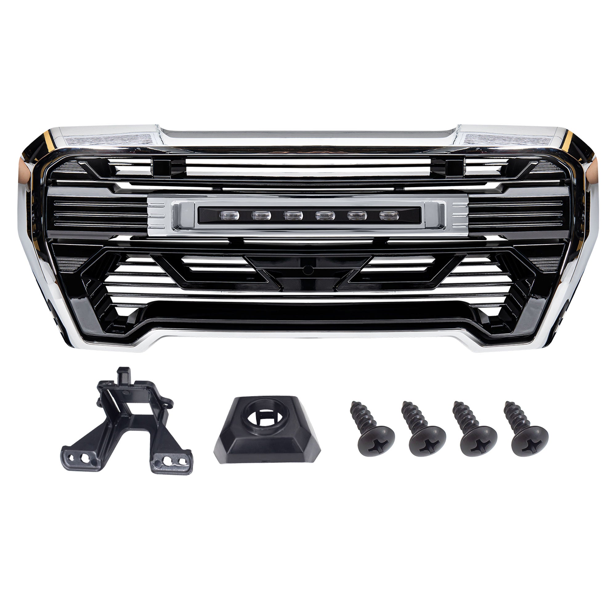AMERICAN MODIFIED Grille w/Lights for 2019-21 GMC Sierra 1500 Base,SLE&SLT(Used) - VMInnovations