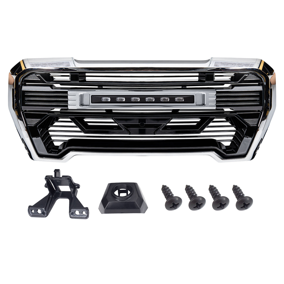 AMERICAN MODIFIED Grille w/Lights for 2019-21 GMC Sierra 1500 Base,SLE&SLT(Used) - VMInnovations