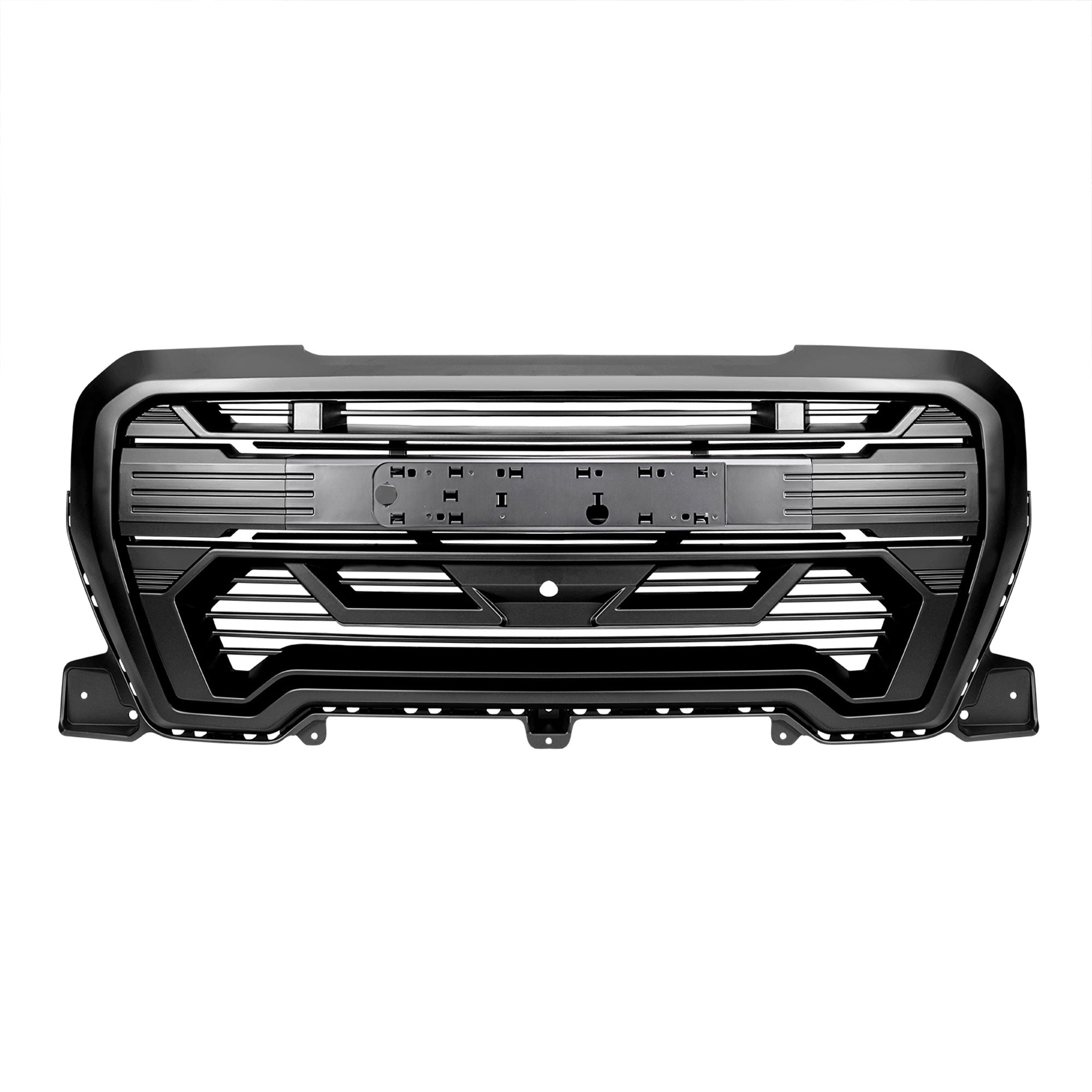 AMERICAN MODIFIED Grille w/Emblem Base, 19-21 GMC Sierra 1500, Matte Black(Used) - VMInnovations