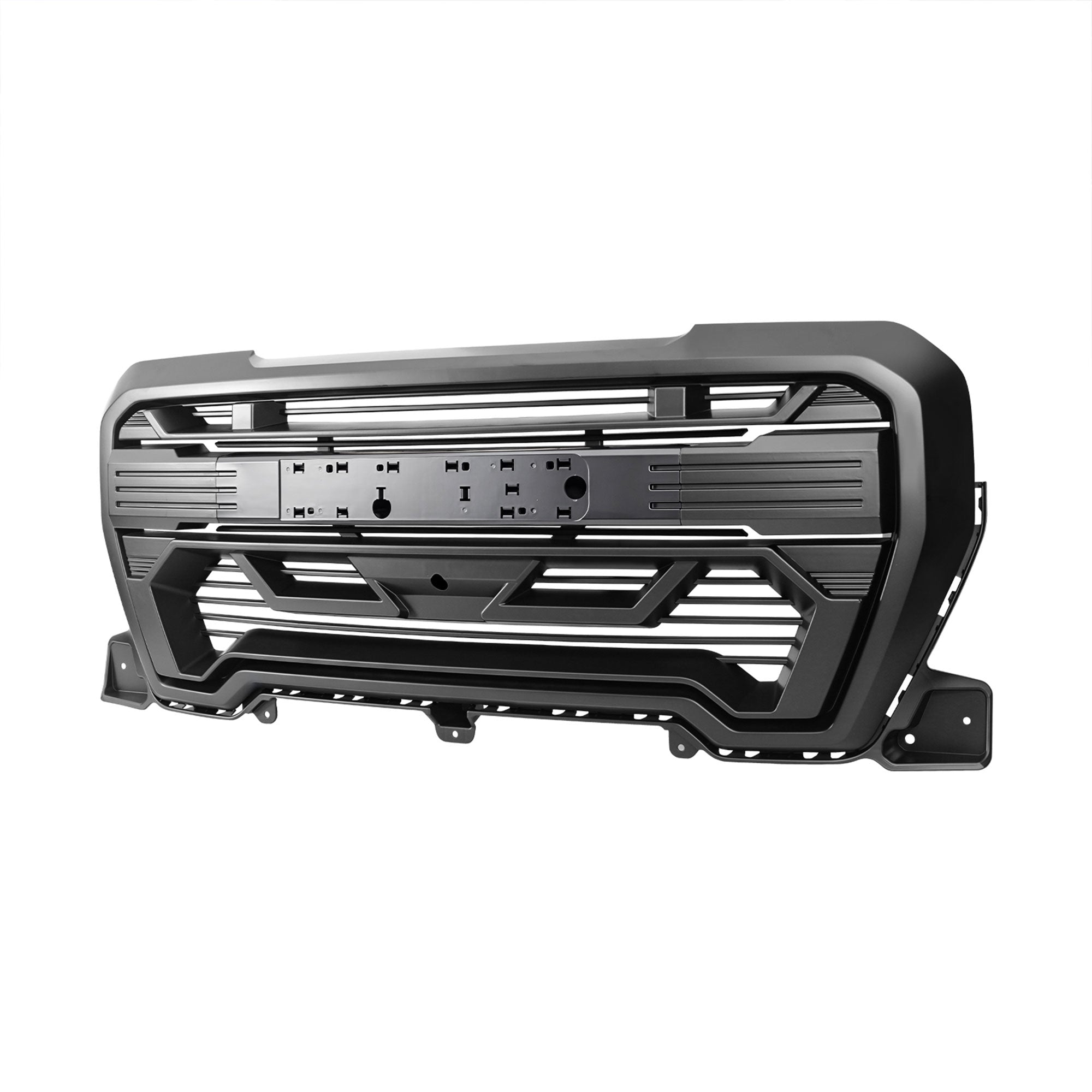 AMERICAN MODIFIED Grille w/Emblem Base, 19-21 GMC Sierra 1500, Matte Black(Used) - VMInnovations
