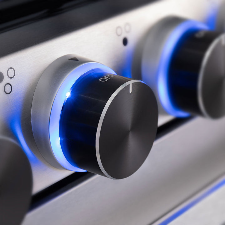 RecPro 21" Tall 3 Burner Propane RV Stove Gas Range without Range Hood, Silver - VMInnovations