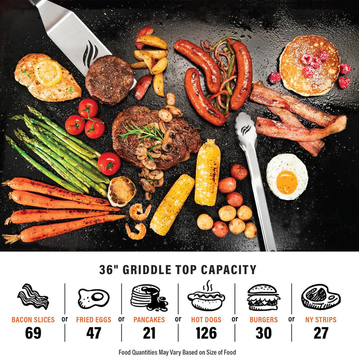 Blackstone 36" Omnivore Griddle w/ Hard Cover, Propane Gas Outdoor Cooking Stove - VMInnovations