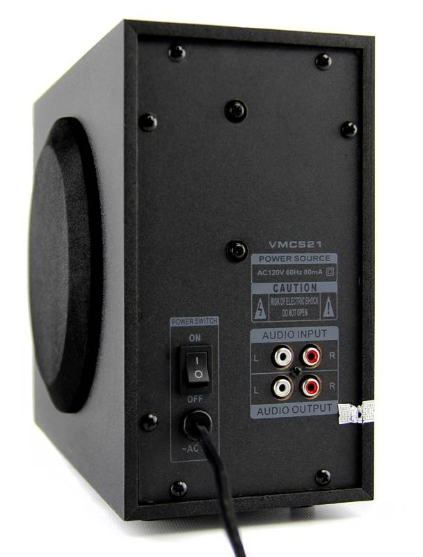 VM Audio VMCS21 300 Watt 2.1 Home/Computer Speakers Multimedia System - Open Box