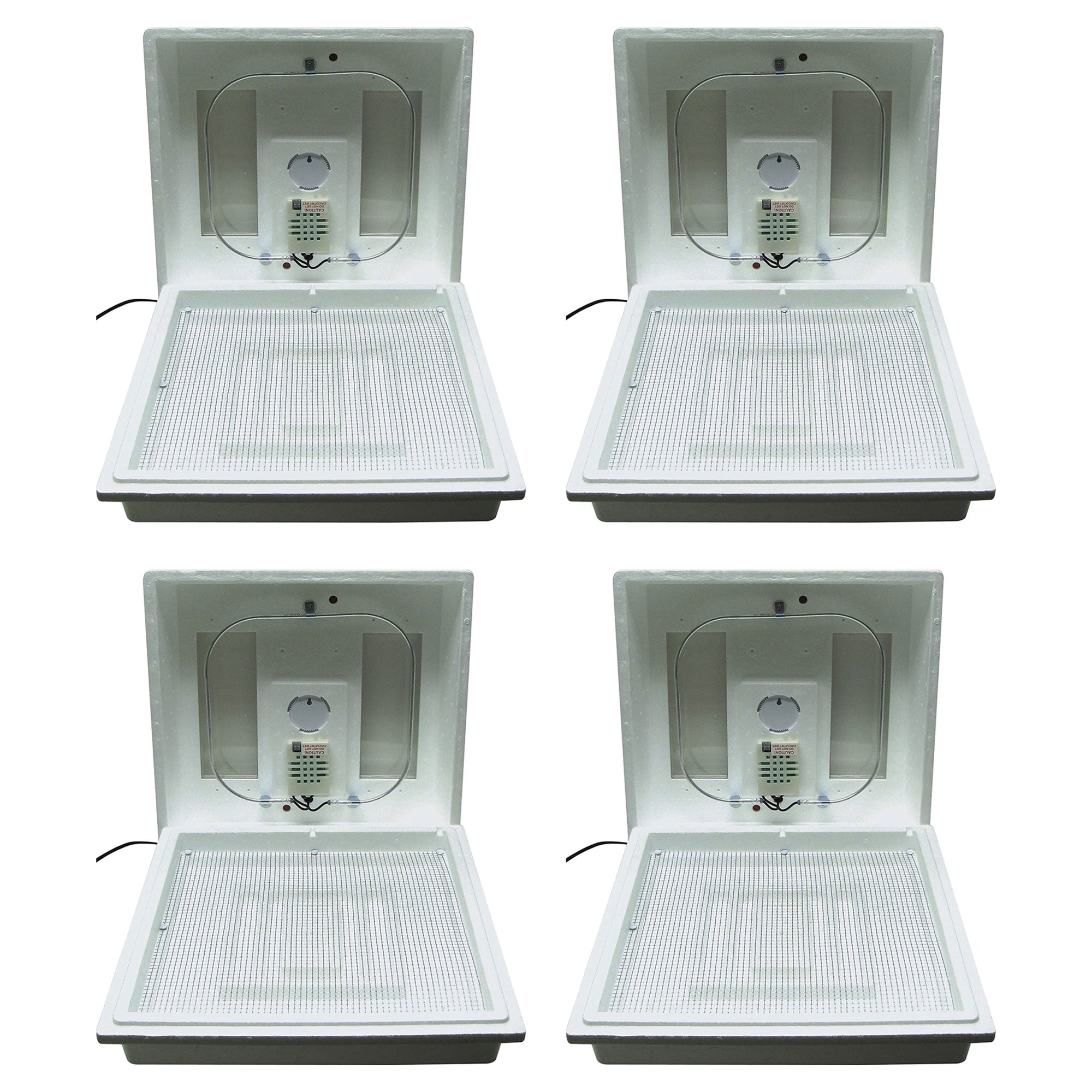 Farm Innovators 2100 Heated Still Air Incubator for 4 Dozen Eggs, White (4 Pack)