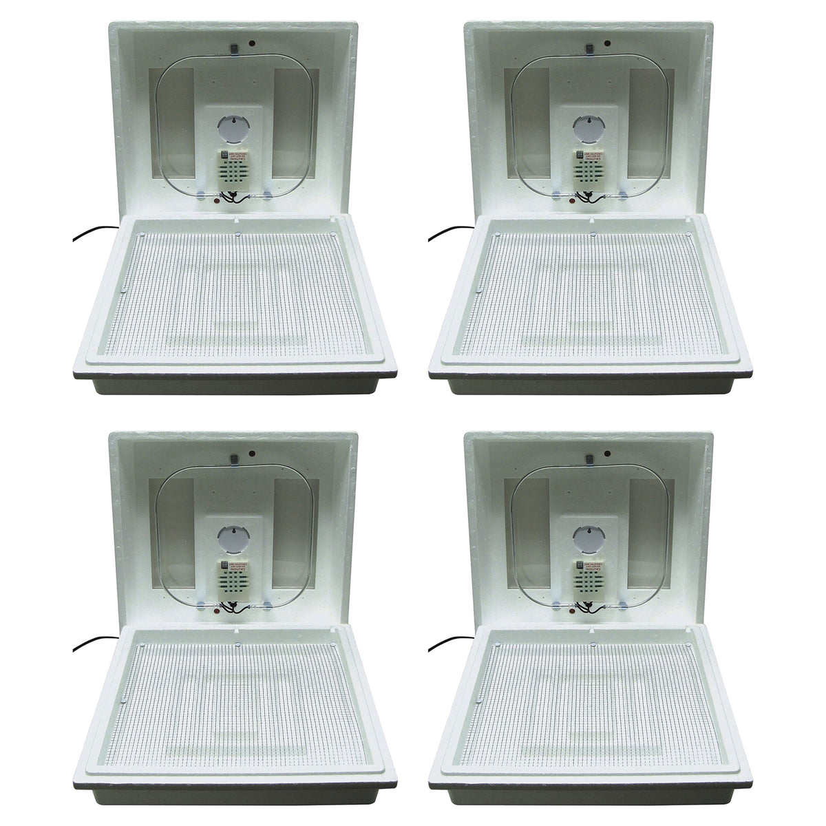 Farm Innovators 2100 Heated Still Air Incubator for 4 Dozen Eggs, White (4 Pack)