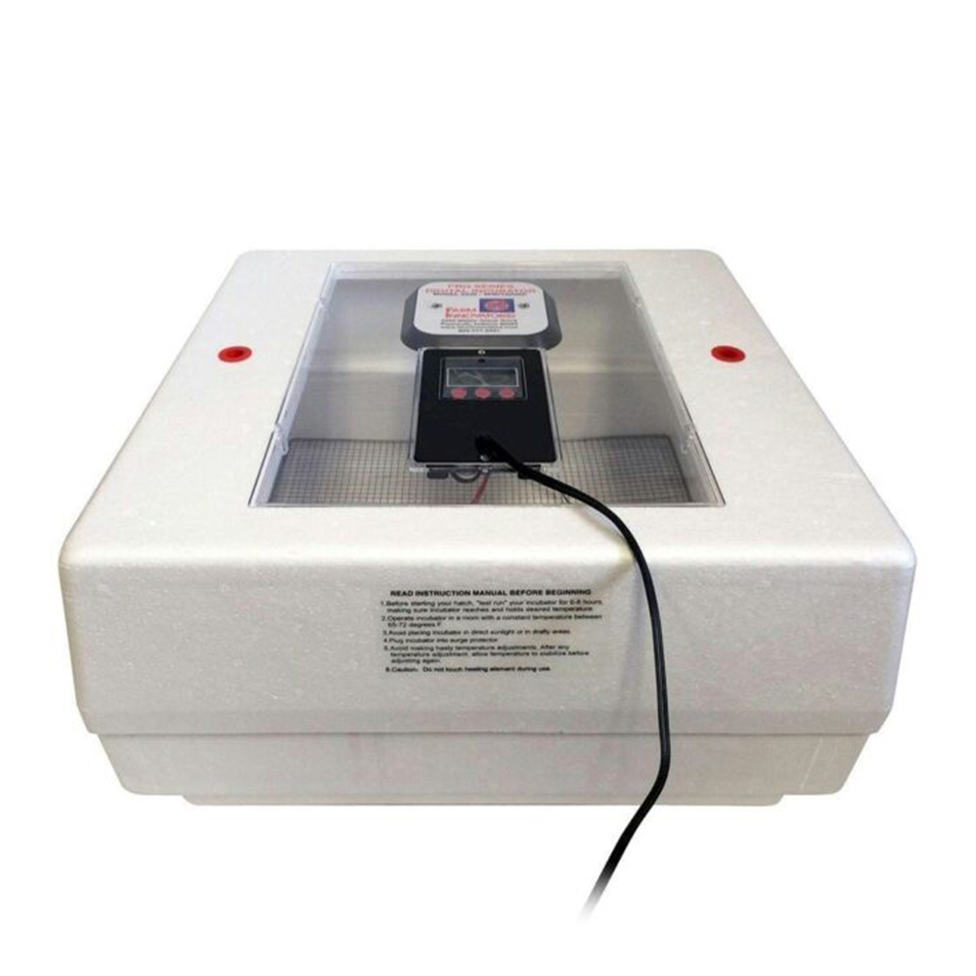 Farm Innovators 40W Digital Circulated Air Incubator for Up to 4 Eggs (2 Pack)