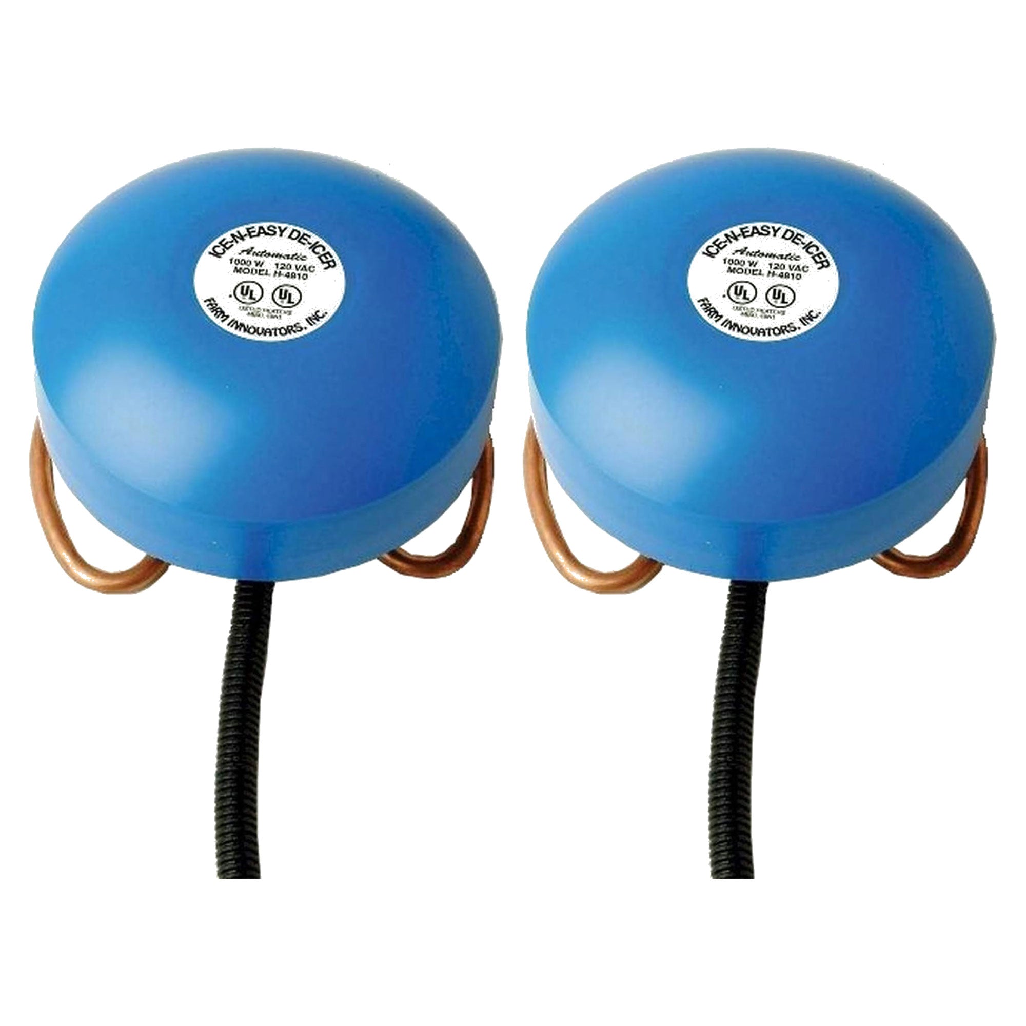 Farm Innovators Economical 1000 Watt Floating Metal Tank De-Icer, 2 Pack, Blue - VMInnovations