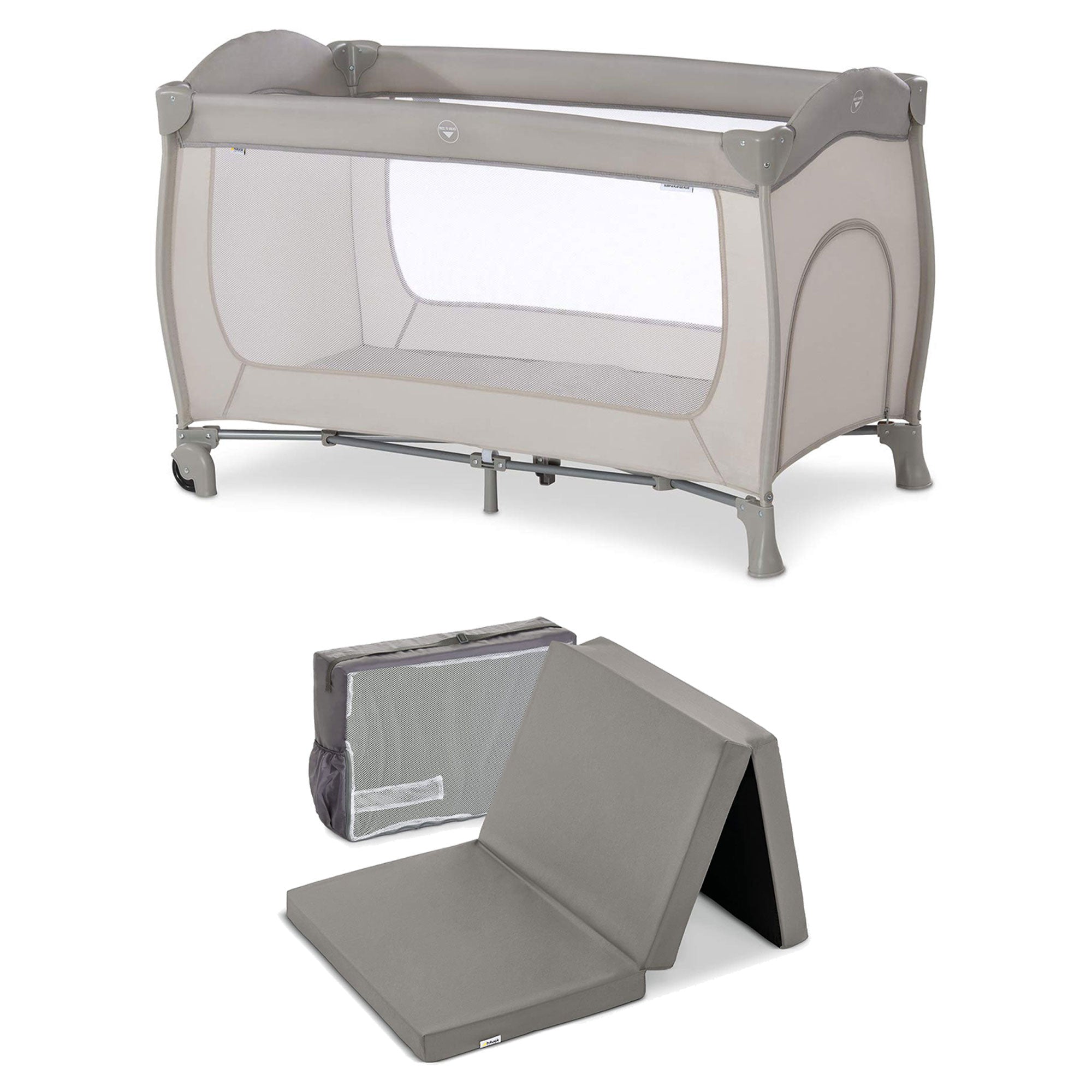 hauck Sleep N Play Go Plus Foldable Travel Bed with Foldable Portable Foam Pad - VMInnovations