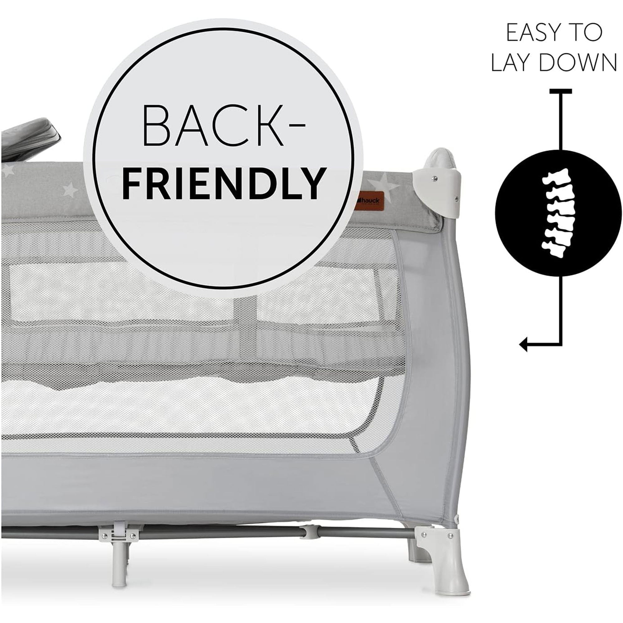 hauck Sleep N Play Center Portable Travel Cot with Foldable Portable Foam Pad