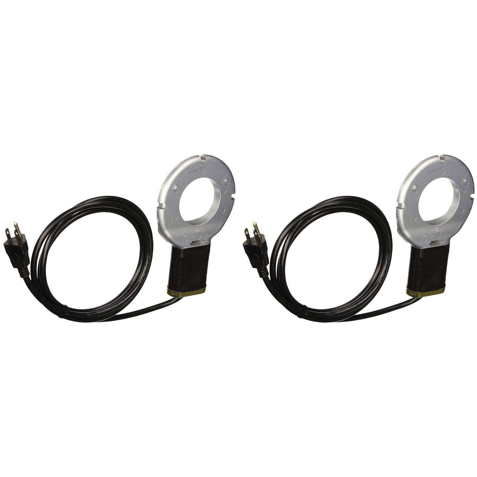 Farm Innovators Chicken Waterer Poultry Fountains De-Icer, Silver/Black (2 Pack) - VMInnovations