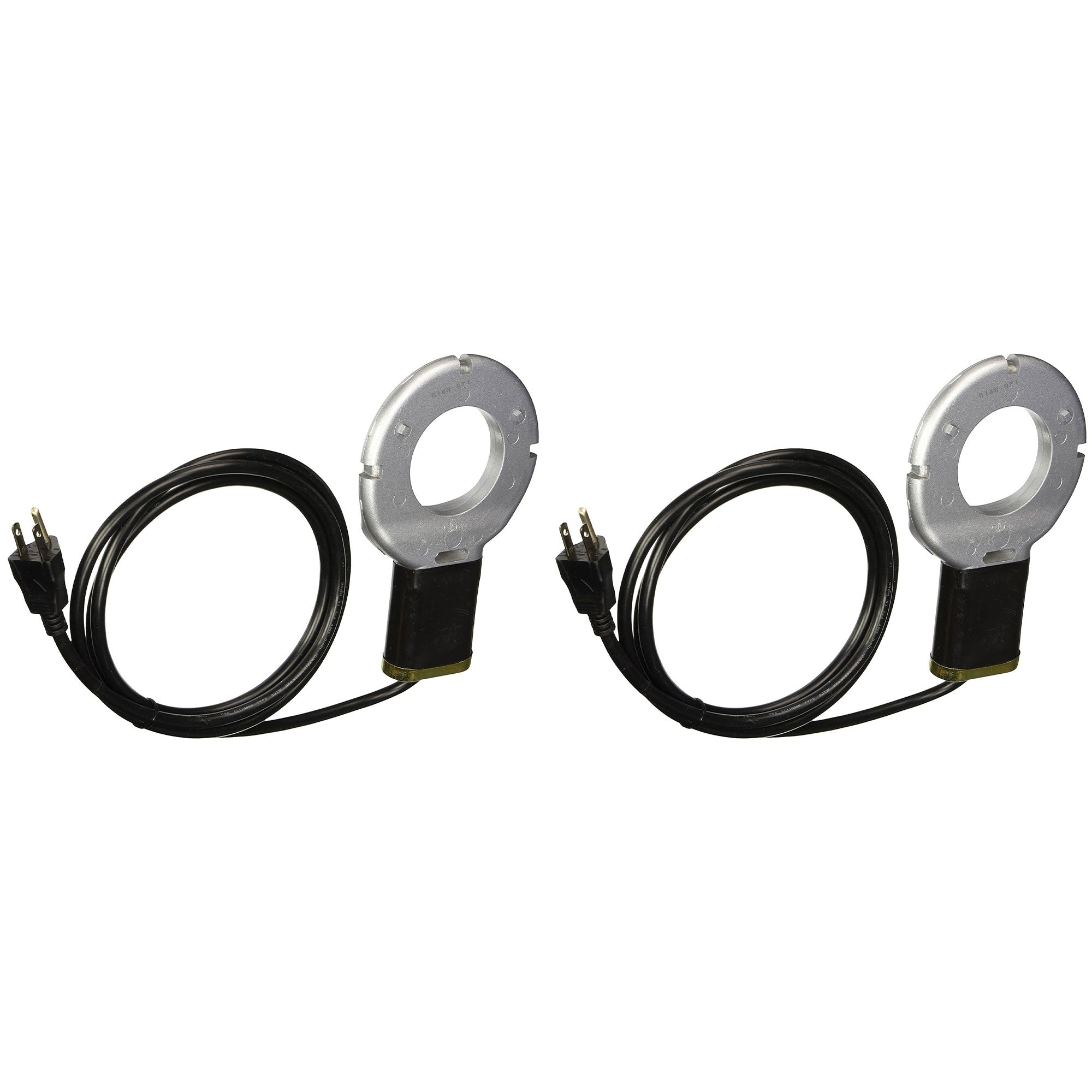Farm Innovators Chicken Waterer Poultry Fountains De-Icer, Silver/Black (2 Pack) - VMInnovations