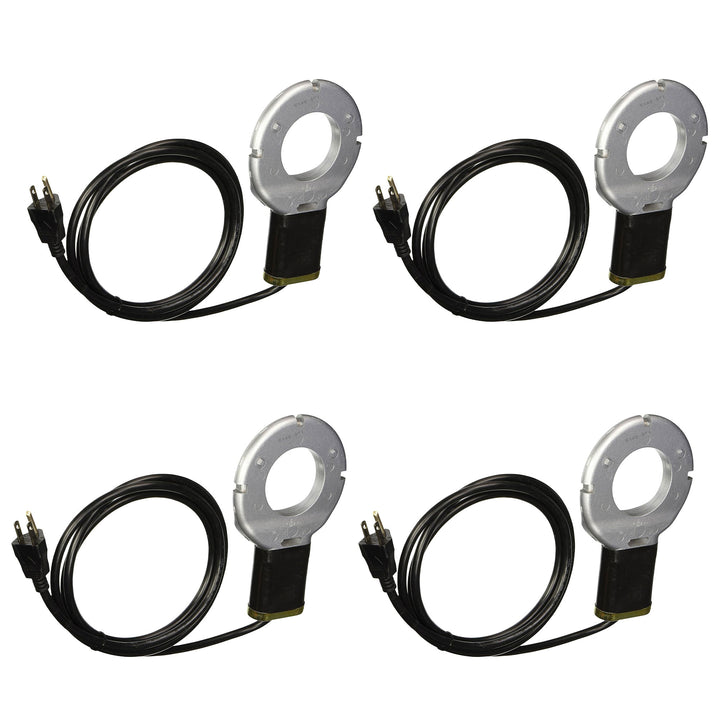 Farm Innovators Chicken Waterer Poultry Fountains De-Icer, Silver/Black (4 Pack) - VMInnovations