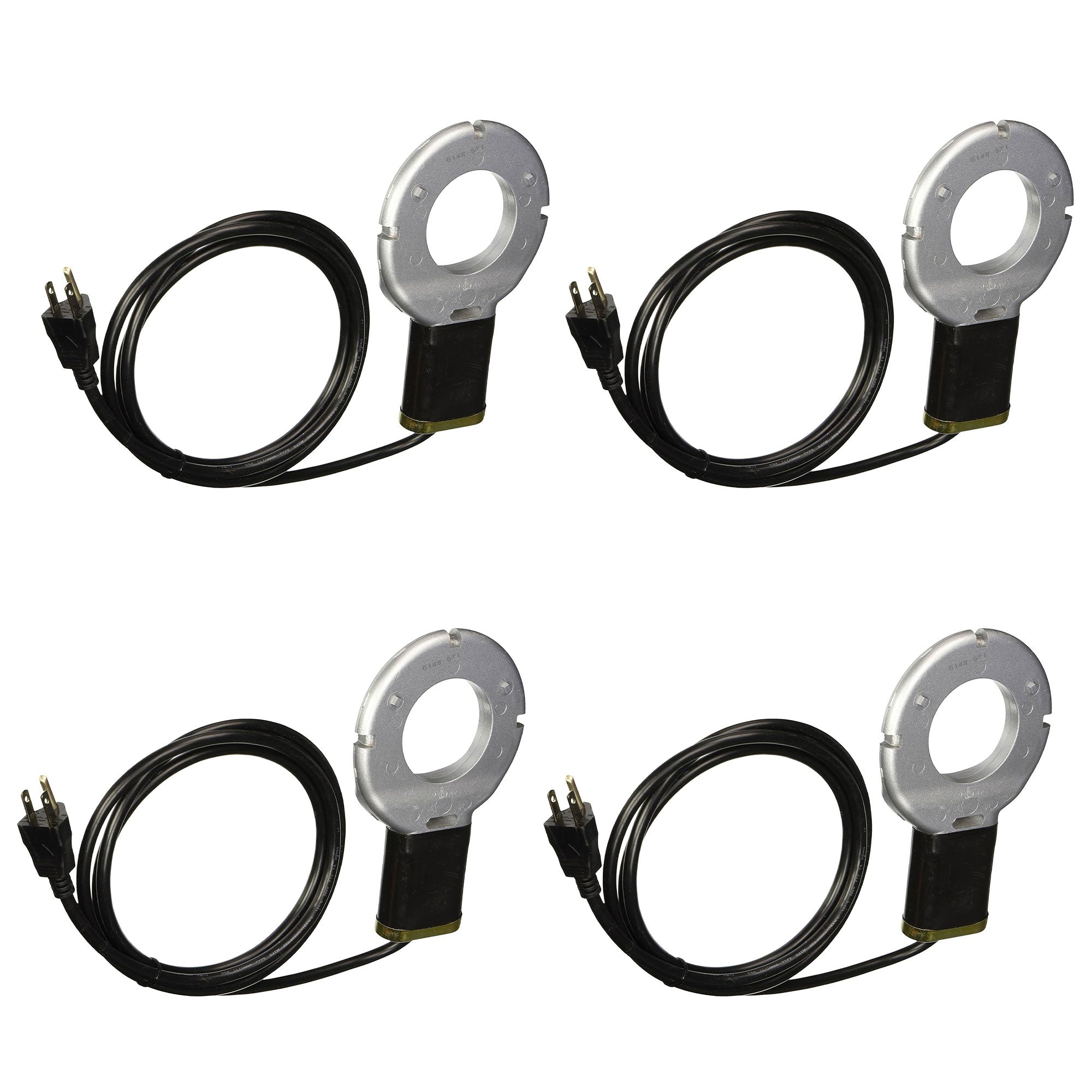 Farm Innovators Chicken Waterer Poultry Fountains De-Icer, Silver/Black (4 Pack) - VMInnovations