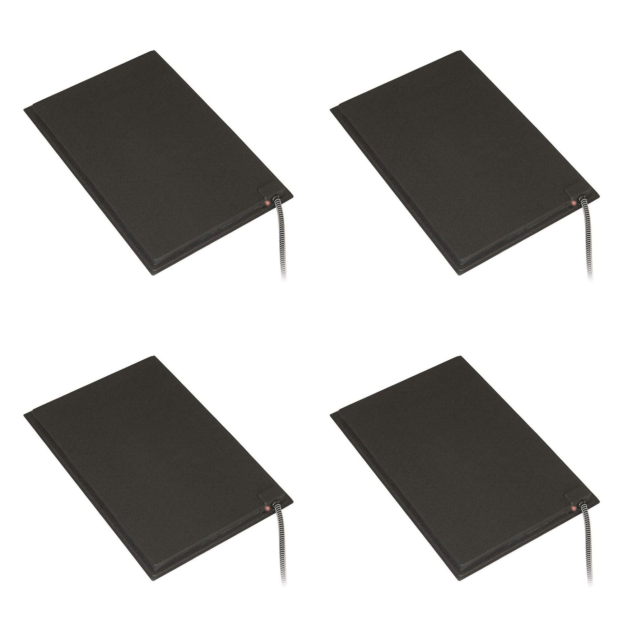 Farm Innovators 100 Watt Large Plastic Heated Pet Mat with Fleece Cover, 4 Pack - VMInnovations