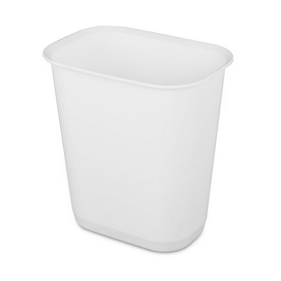 Sterilite 3 Gallon Rectangular Wastebasket Small Home Trash Bin, 16 Pack, White - VMInnovations