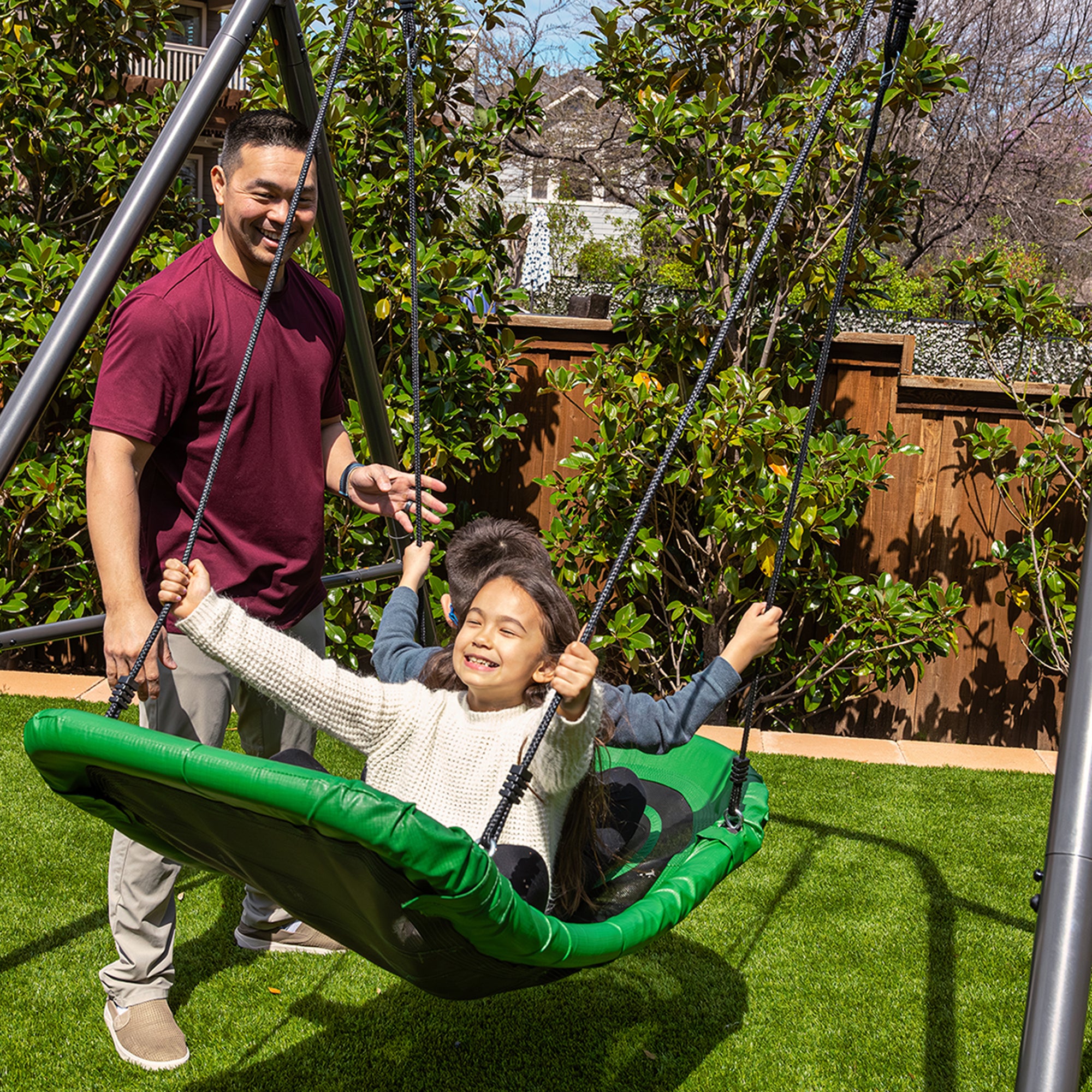 gobaplay Boat Swing, 53" x 25" Platform Saucer, (Swingset Frame Not Included)