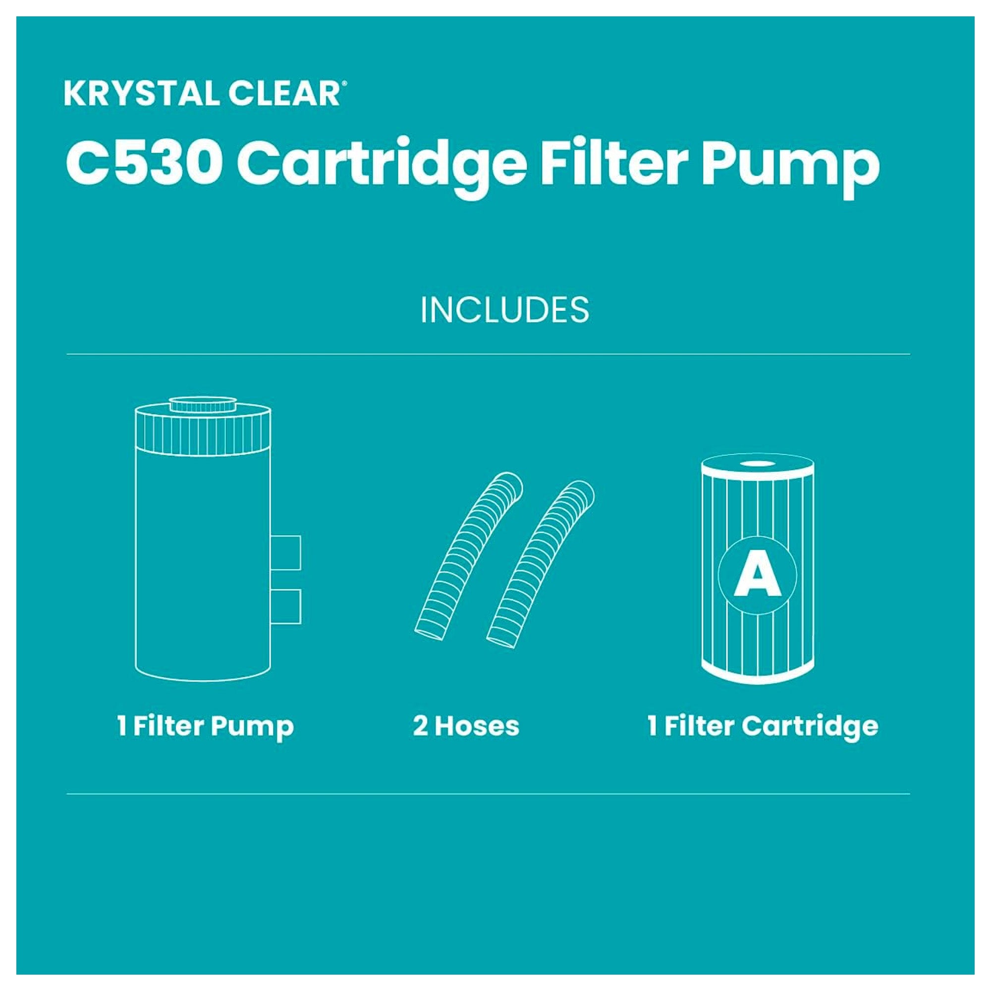 INTEX C530 Cartridge Filter Pump for Above Ground Pools (Open Box)