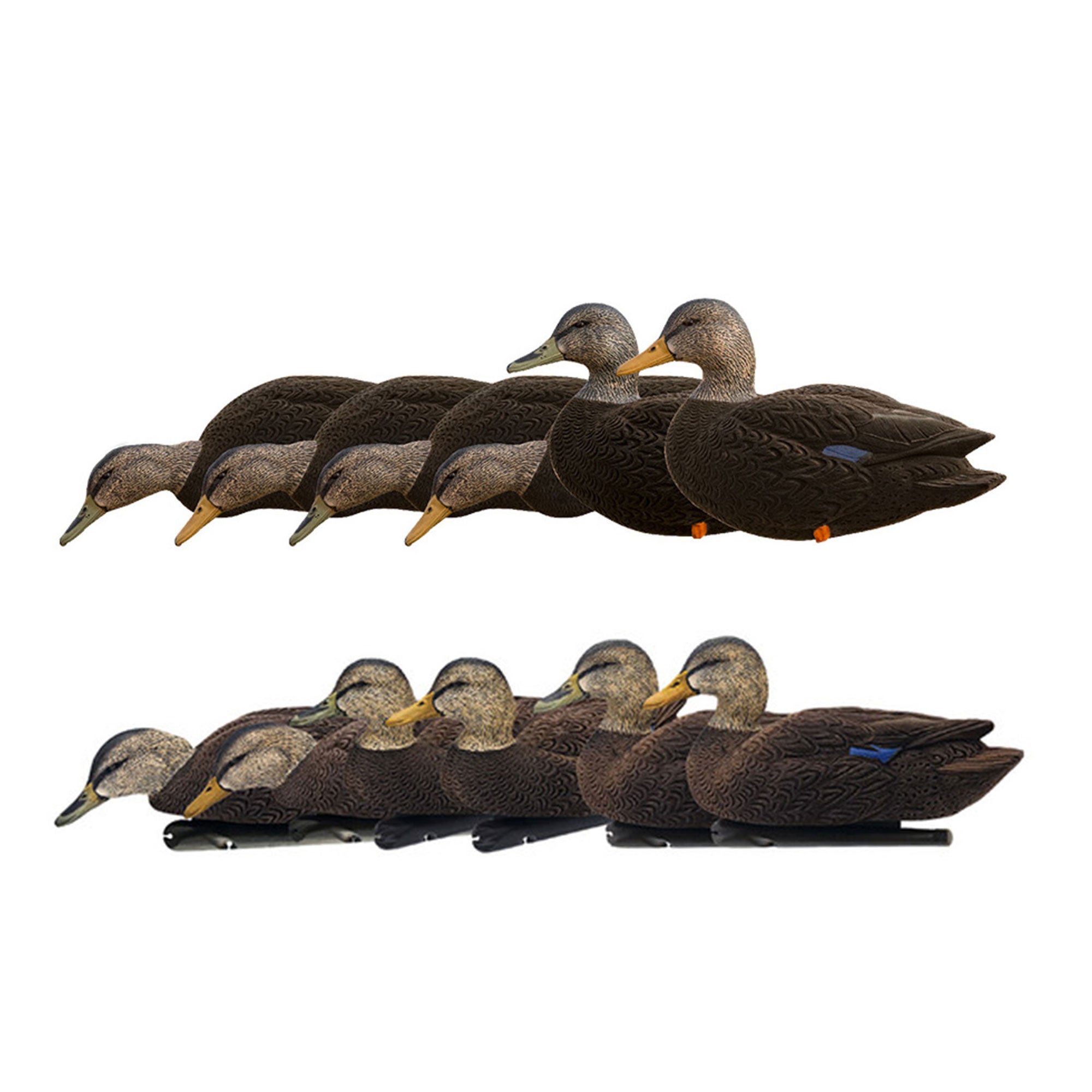 Avian X AXF Flocked Full Body Ducks Fusion Pack bundled w/Topflight Ducks Decoys - VMInnovations