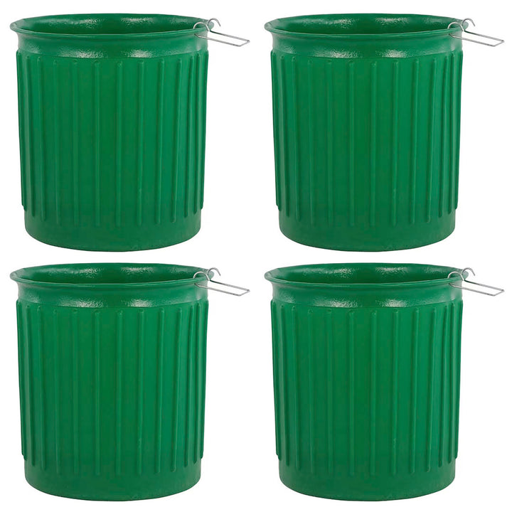 Chem-Tainer 60 Gal Carry Landscape Barrel w/Steel Top Ring Design, 4 Pack, Green - VMInnovations