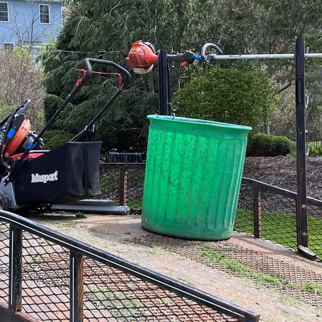 Chem-Tainer 60 Gal Carry Landscape Barrel w/Steel Top Ring Design, 4 Pack, Green - VMInnovations