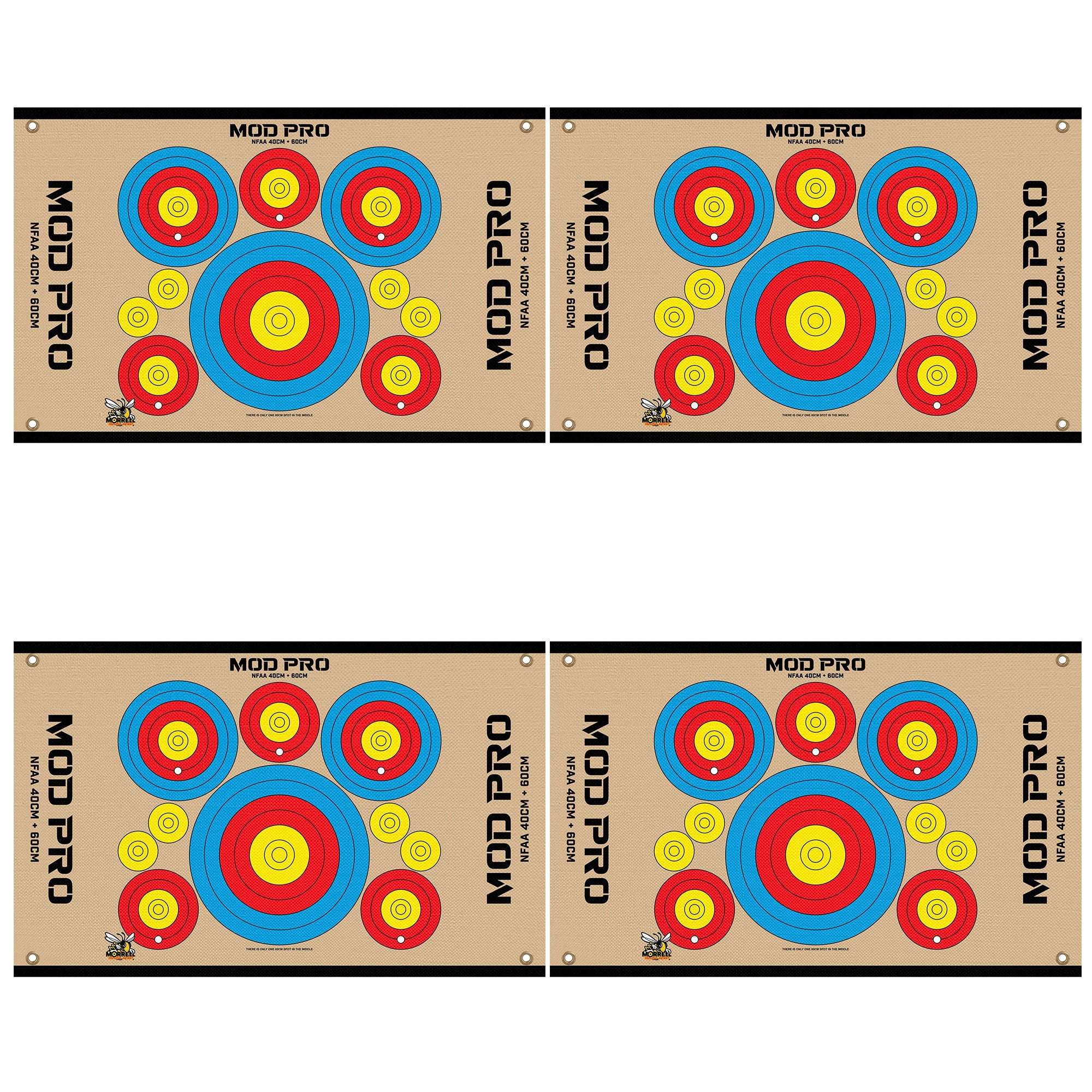 Morrell Jacket MOD Pro Series-NFAA Polypropylene Archery Target, 4 Pack, Tan - VMInnovations