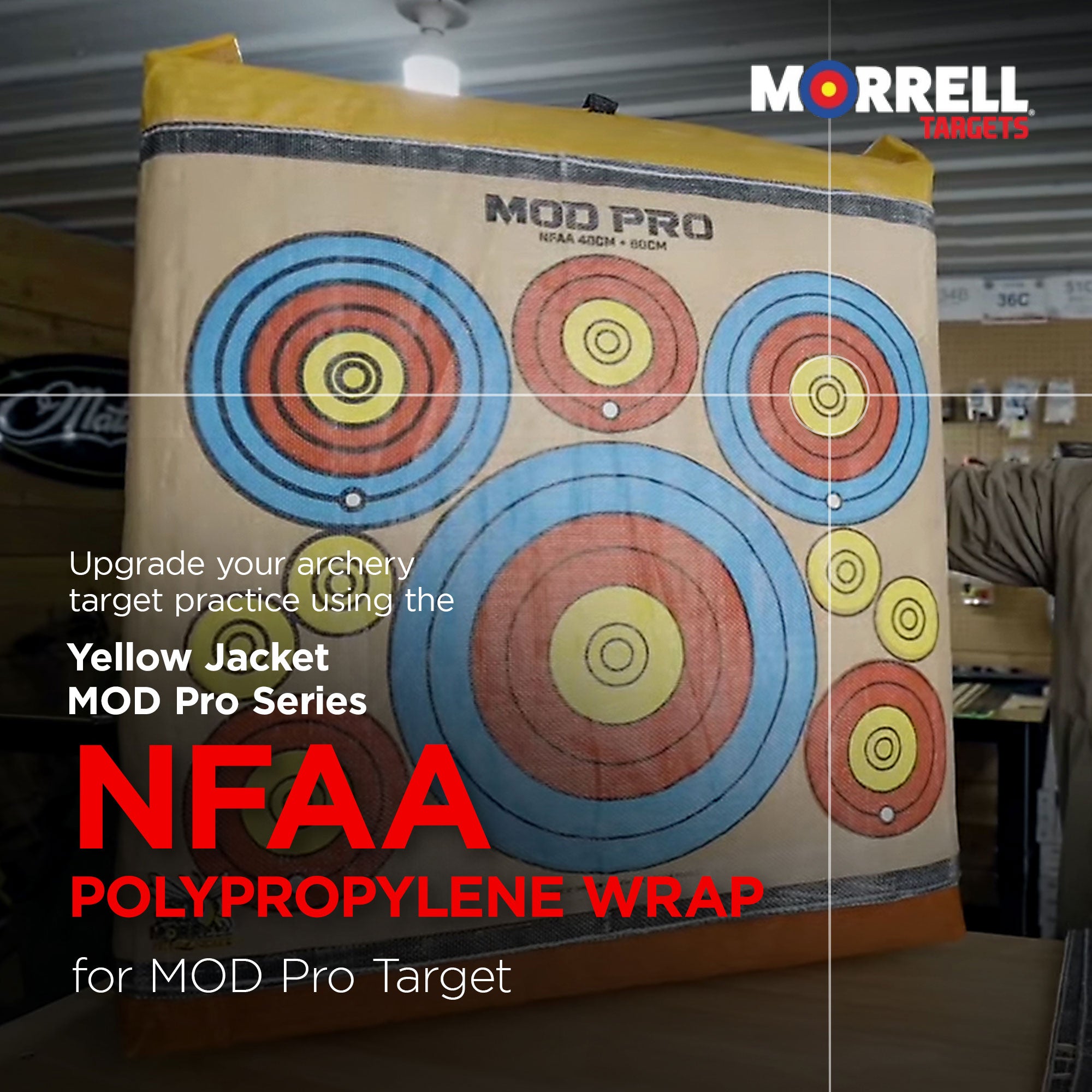 Morrell Jacket MOD Pro Series-NFAA Polypropylene Archery Target, 4 Pack, Tan - VMInnovations