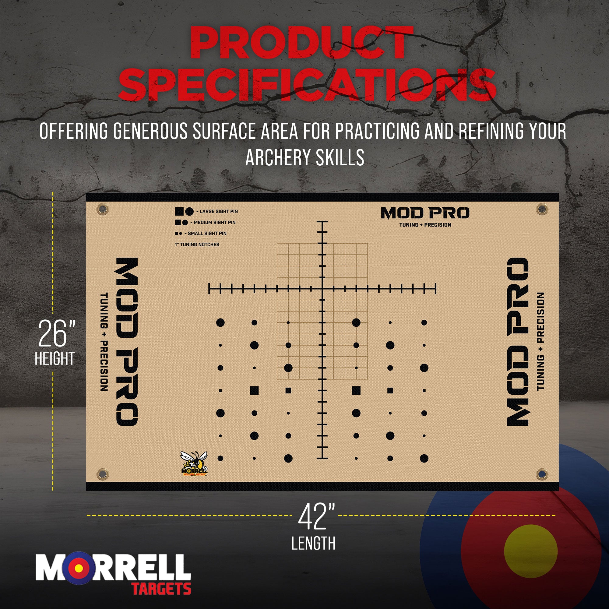 Morrell Yellow Jacket MOD Pro Polypropylene for MOD Pro Archery Target, 4 Pack - VMInnovations