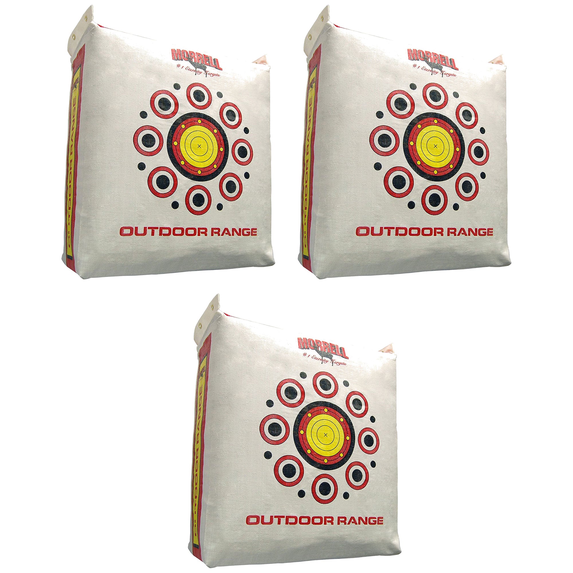 Morrell Outdoor Weatherproof Range Adult Field Point Archery Bag Target, 3 Pack