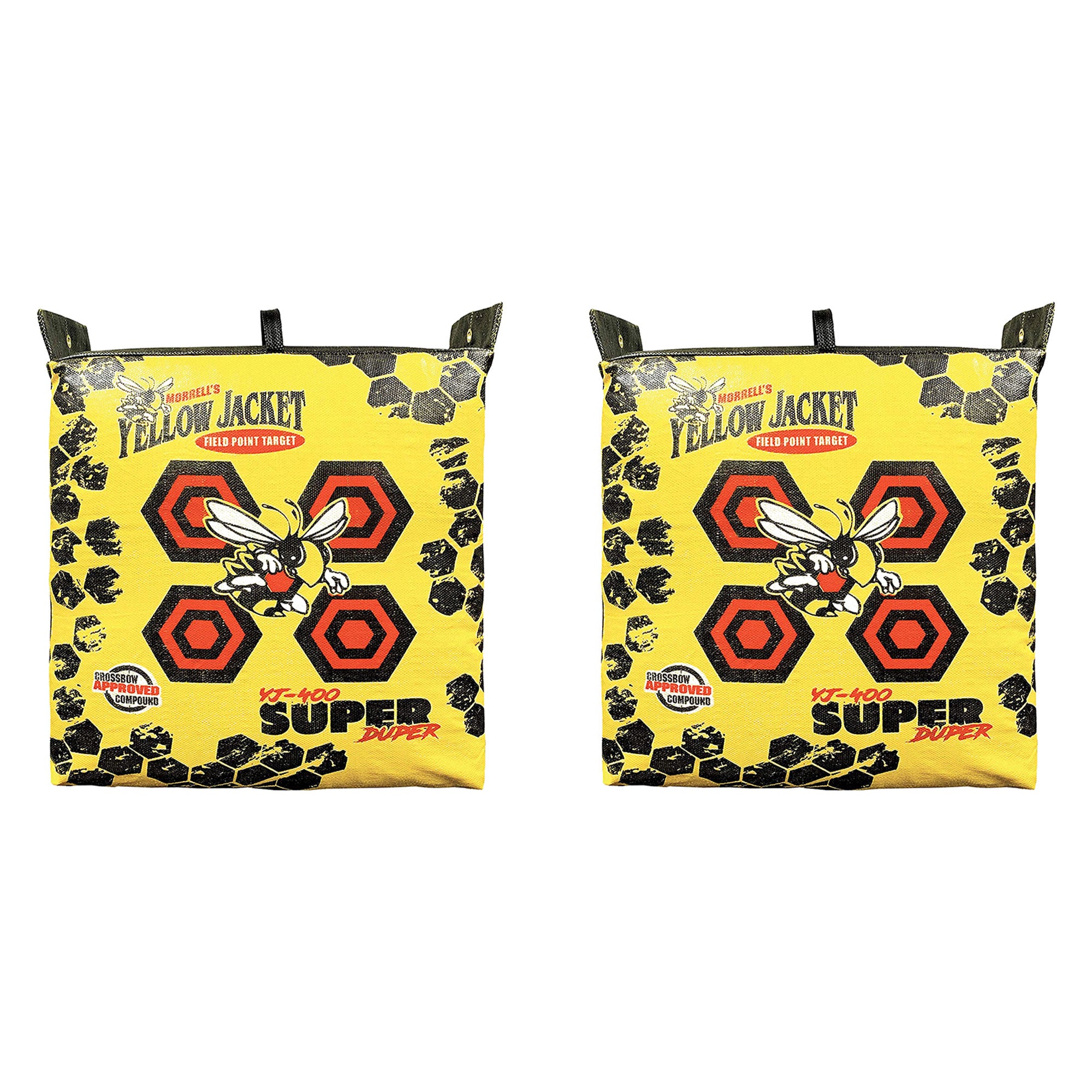 Morrell Super Duper Archery Bag Targets for High-Speed Bows, 2 Pack, Yellow - VMInnovations