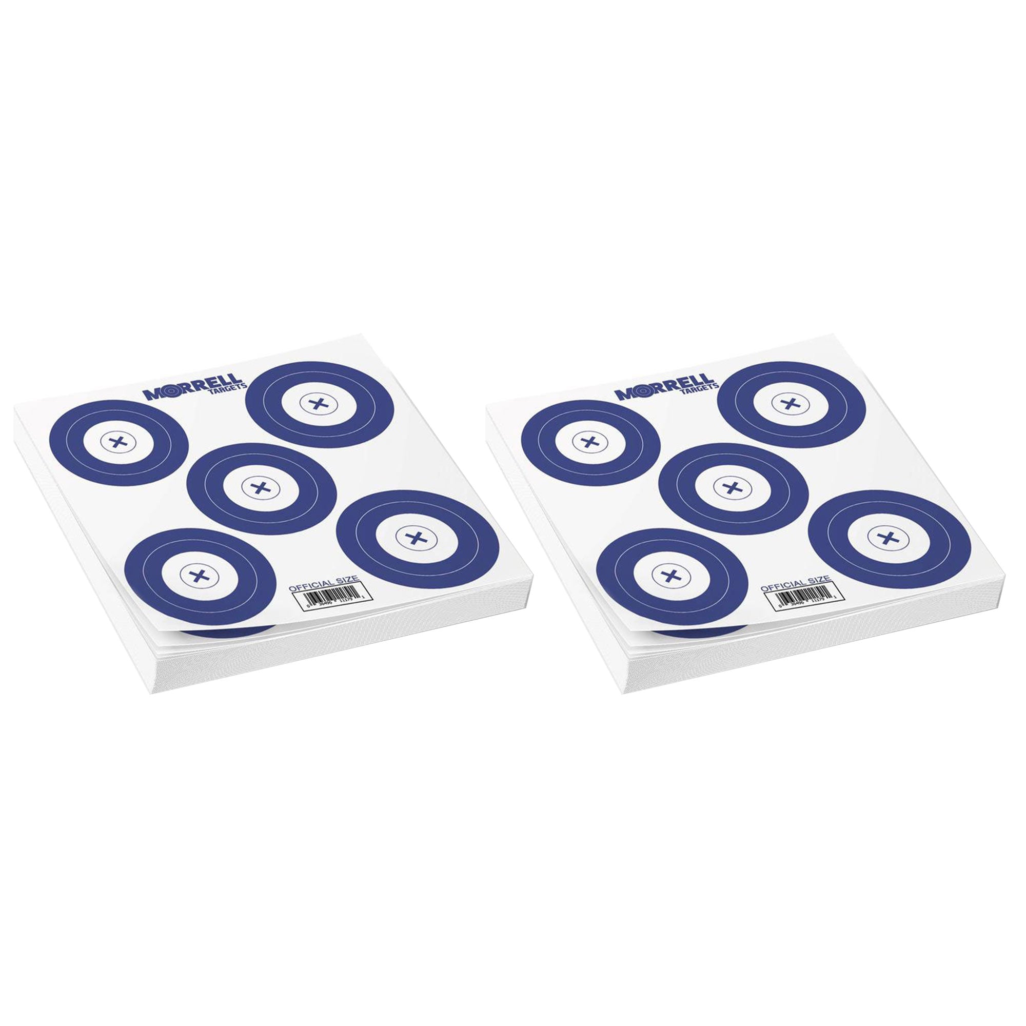 Morrell Targets 100 Count Archery Official 5 Spot Paper Target Face, 2 Pack - VMInnovations