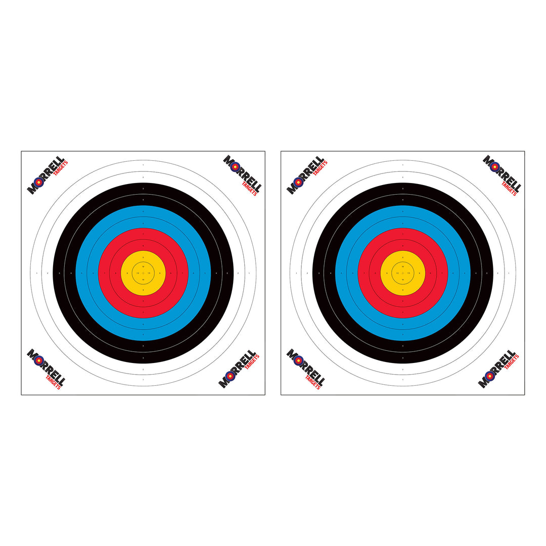 Morrell Targets 100 Pieces Thin Paper Archery Target with Card Stock, 2 Pack