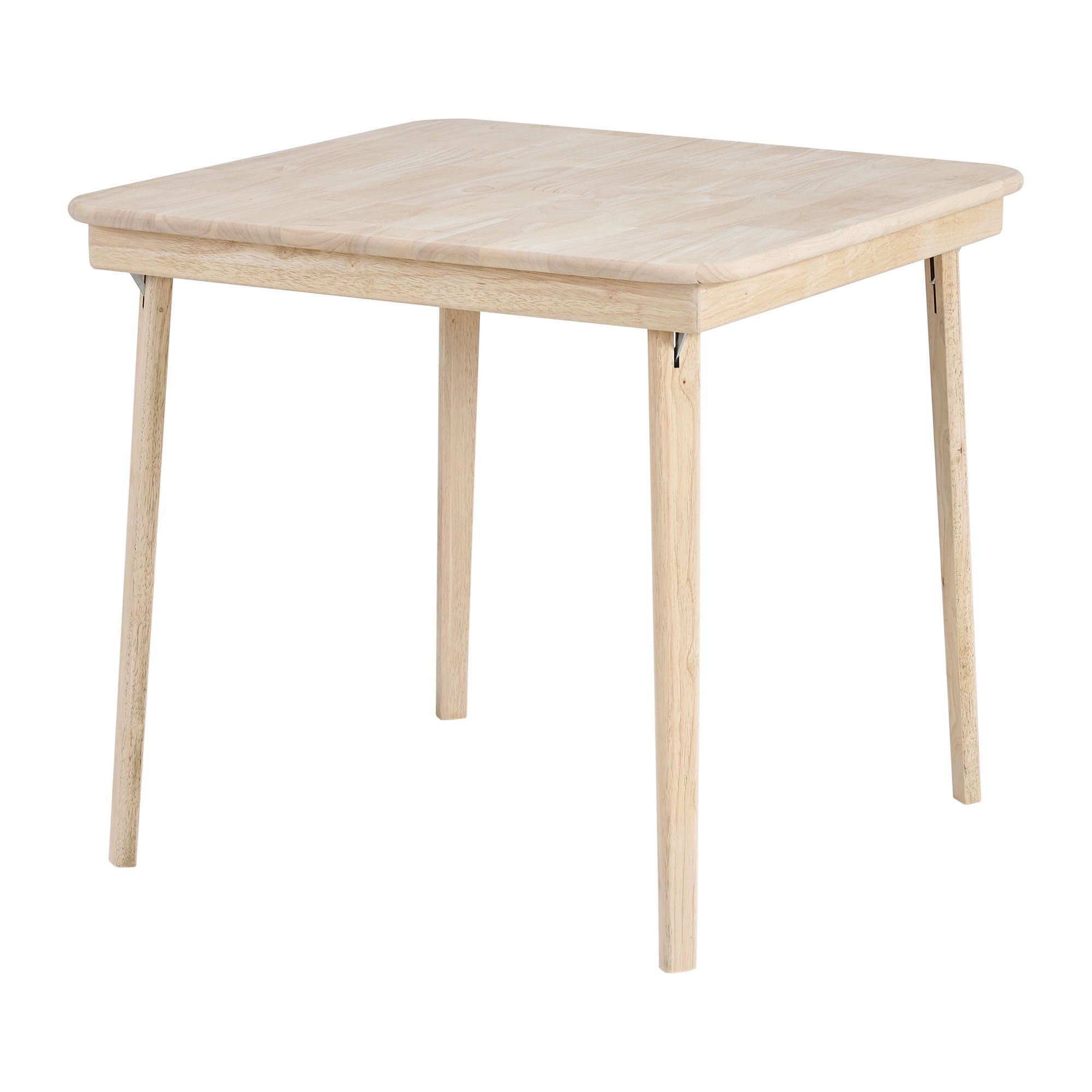 Stakmore Straight Edge Solid Wood Folding Card Table, Unfinished Frame(Open Box)