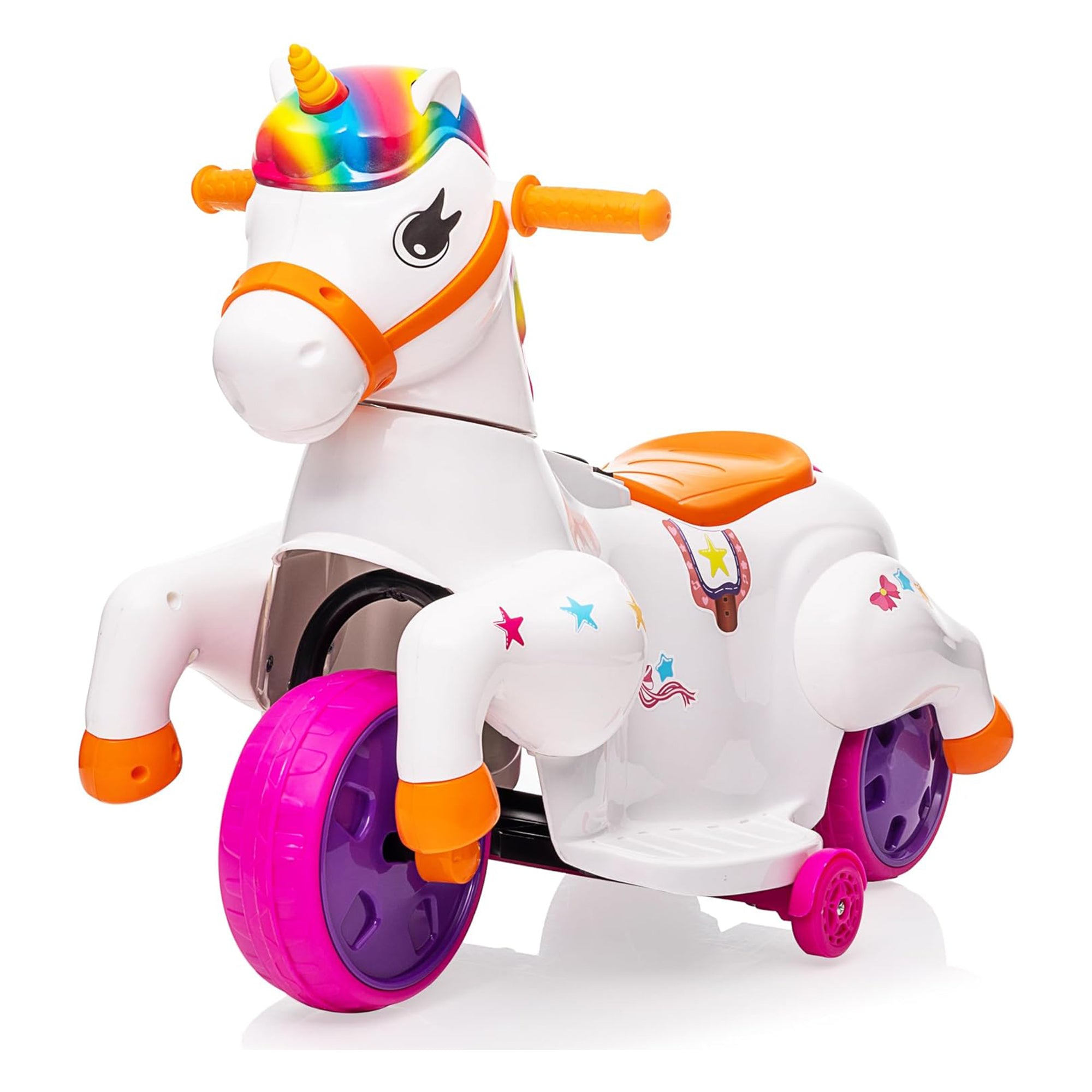 TOBBI Ride on Toy Toddler Riding Toys with Music Function Included, Rainbow - VMInnovations