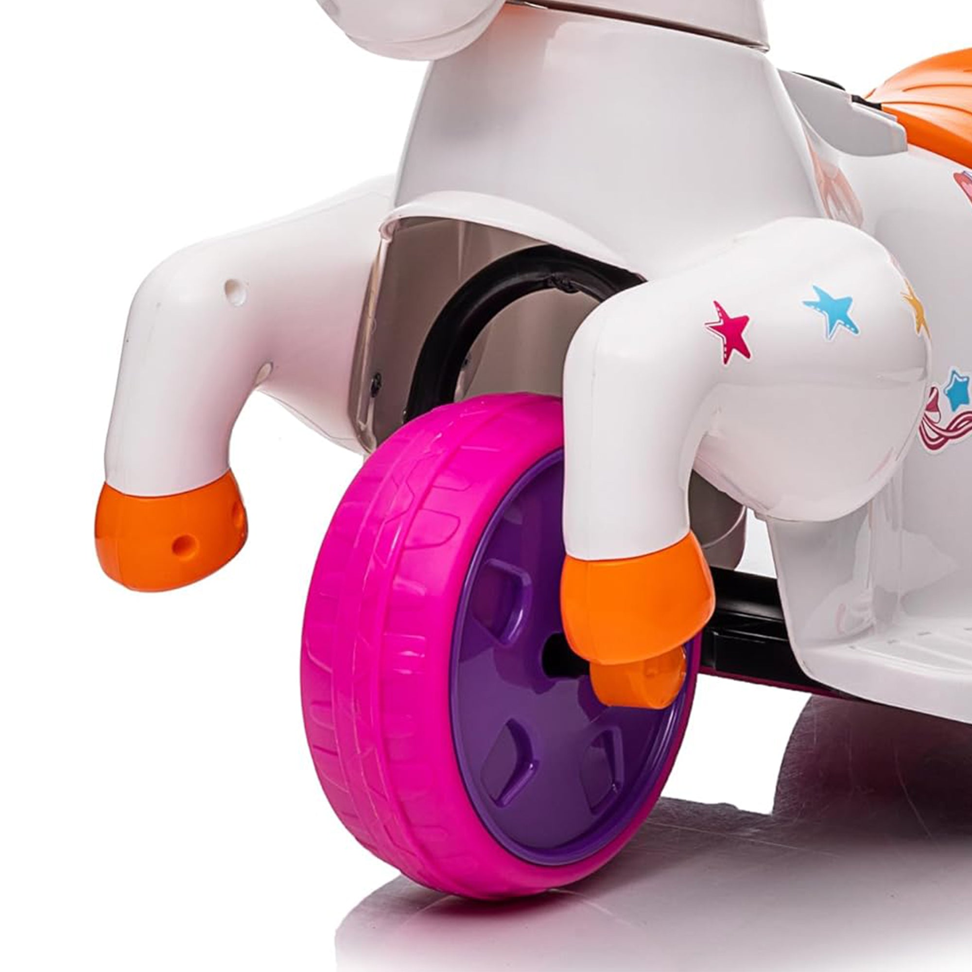 TOBBI Ride on Toy Toddler Riding Toys with Music Function Included, Rose Red - VMInnovations