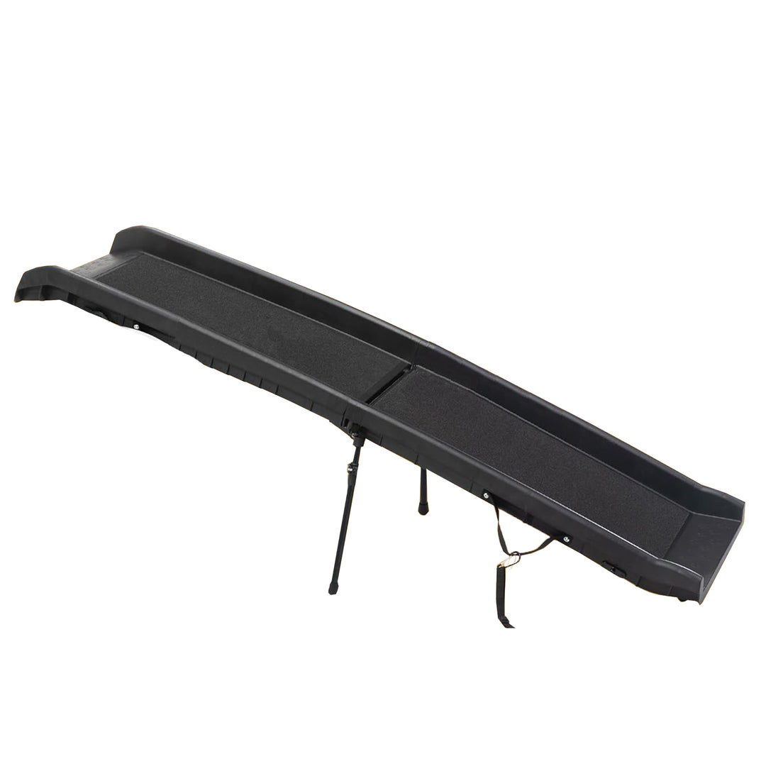 COZIWOW Portable Folding Dog Ramp with Non Skid Surface Steps, 62 Inches, Black - VMInnovations
