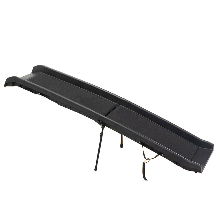 COZIWOW Portable Folding Dog Ramp with Non Skid Surface Steps, 62 Inches, Black - VMInnovations
