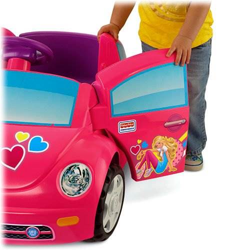 Power Wheels Barbie VW Pink Volkswagen Beetle Electric Ride-On Car - For Parts