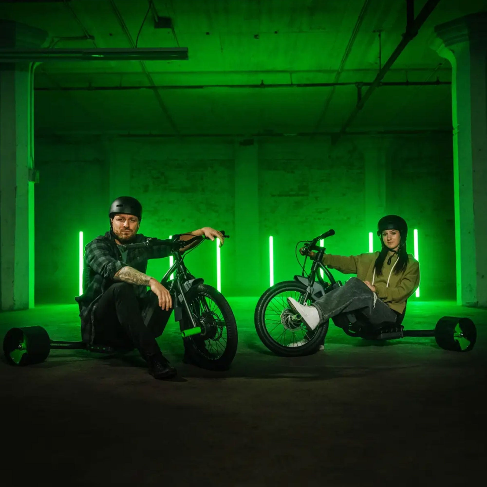 Huffy Green Machine Drift Trike 250W 36V Electric Kart, Ages 14+, Black (Used) - VMInnovations