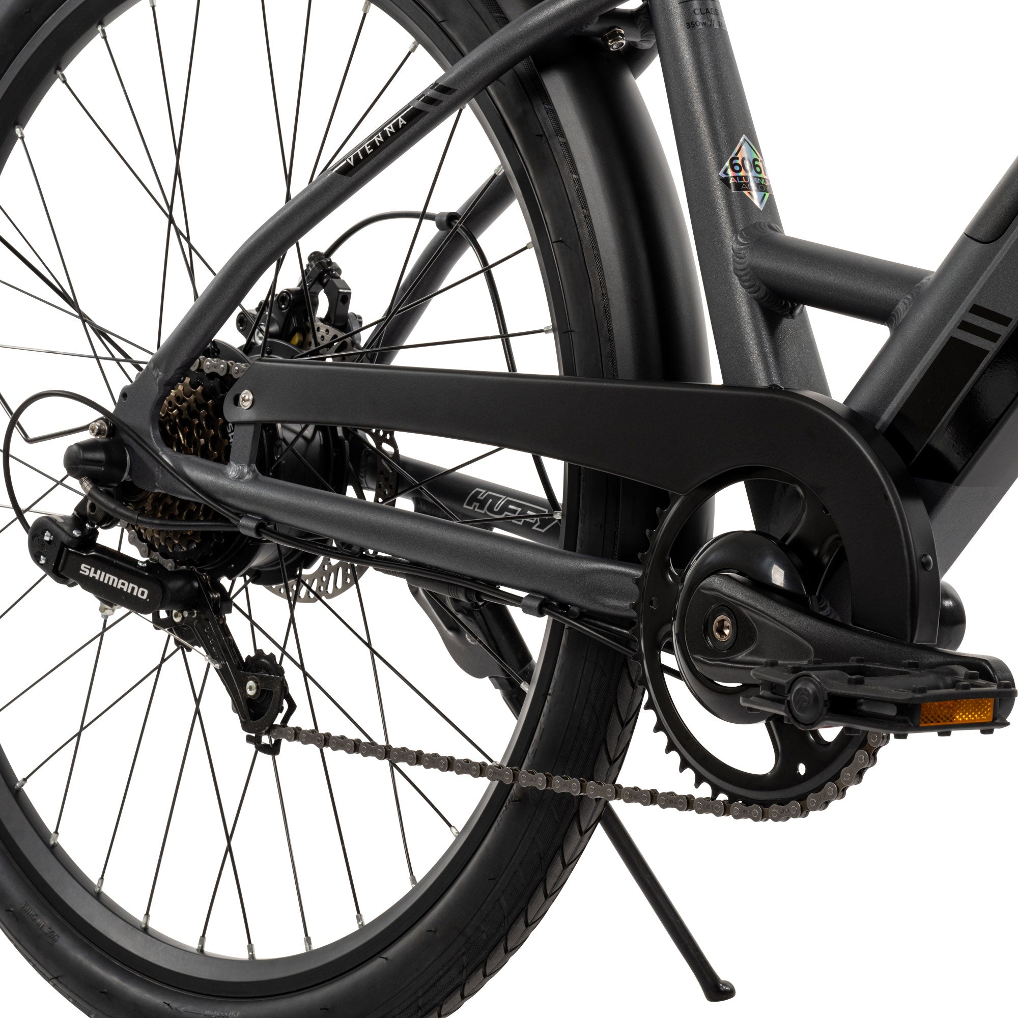 Huffy Vienna EBike for Adults, 27.5 Inch Electric Comfort Bike, Matte Storm - VMInnovations