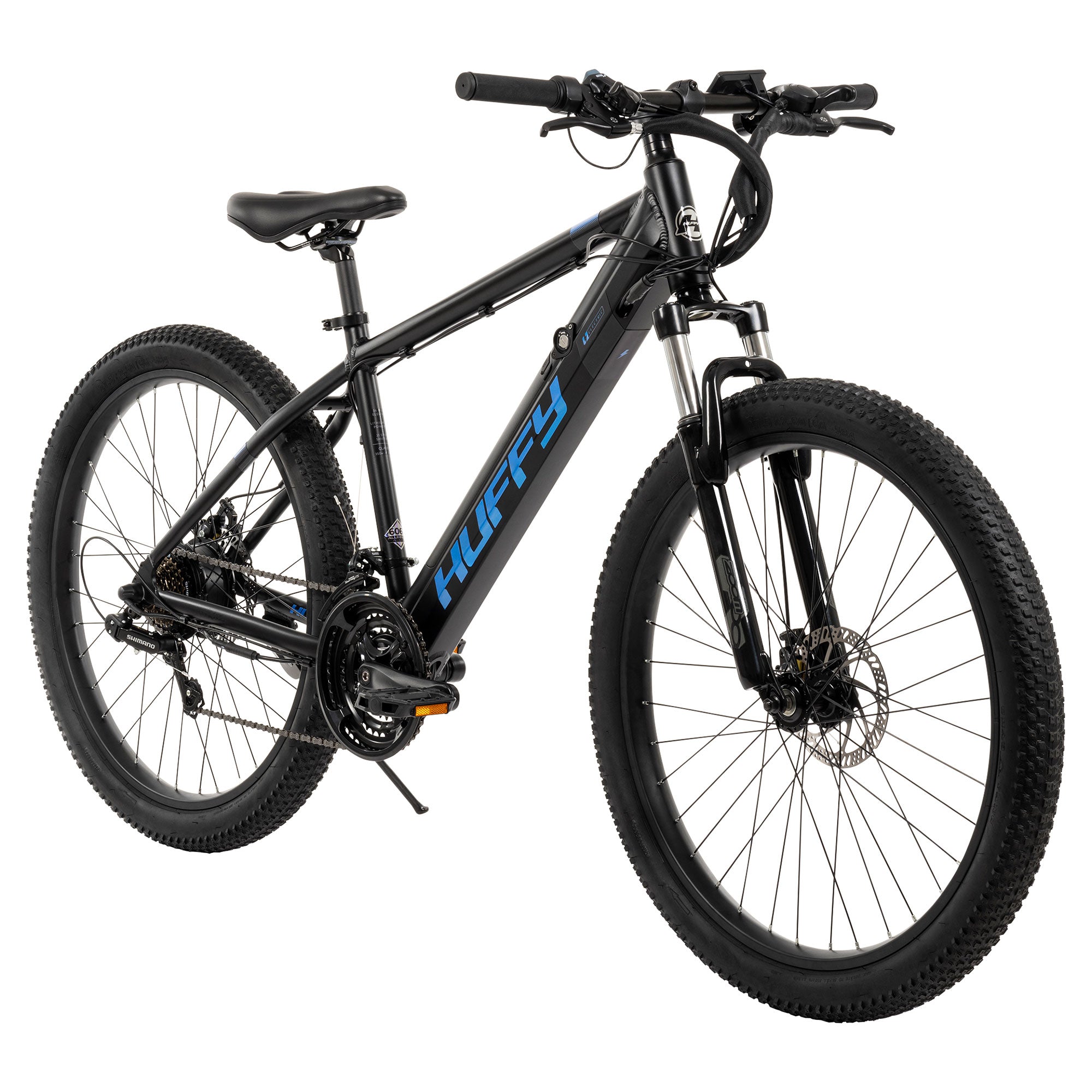 Huffy Eventis EBike for Adults, 27.5 Inch Electric Mountain Bike, Black (Used)