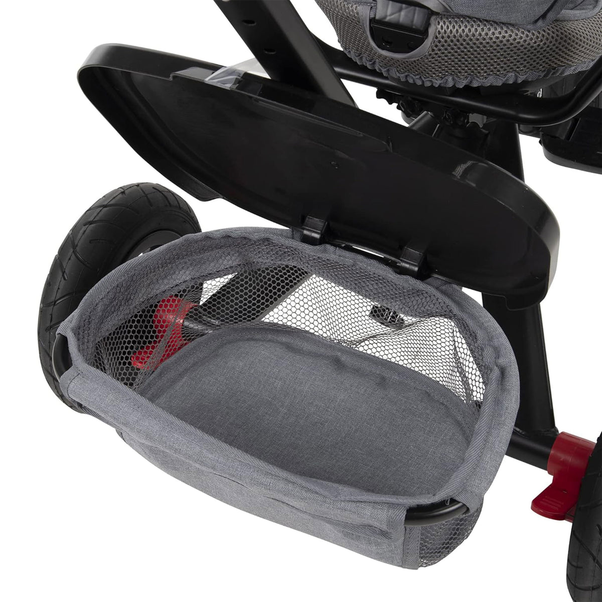 Huffy Malmo 4 in 1 Canopy Tricycle w/ Push Handle for Toddlers, Gray/Black(Used) - VMInnovations