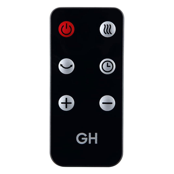 Good Housekeeping 30" Ceramic Tower Space Heater with Remote, Oscillating, Black - VMInnovations