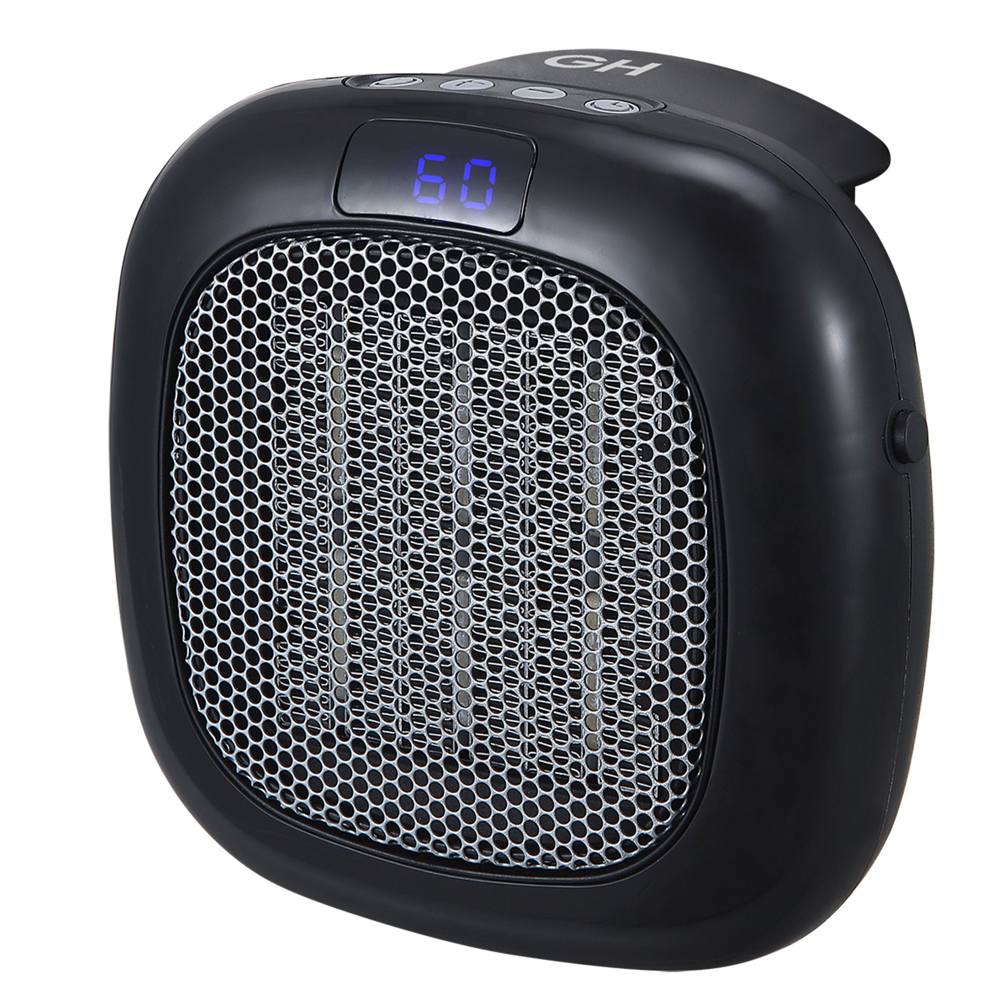 Good Housekeeping Wall-Mount Indoor Space Heater w/Thermostat, 750W, Black(Used) - VMInnovations