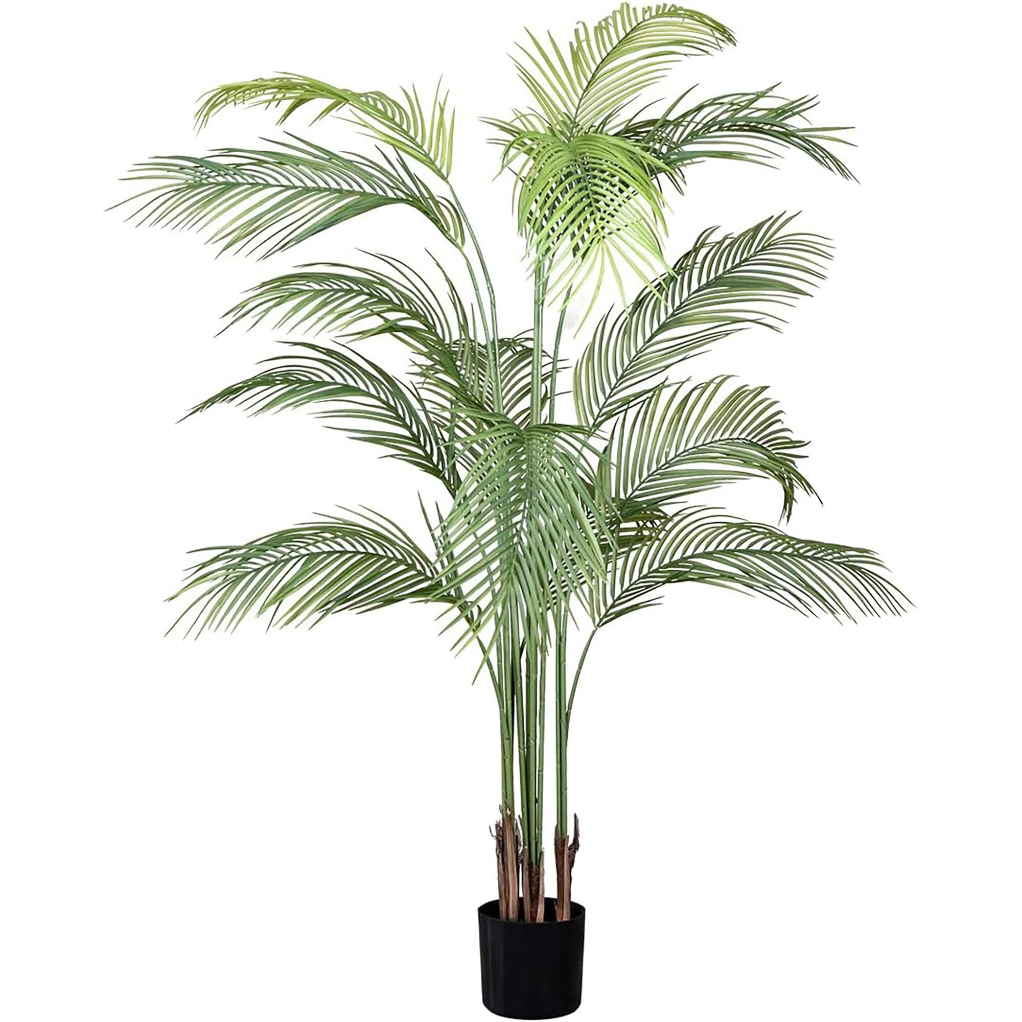 Maia Shop Palm Tree 6 Foot Faux Plant, Fake Silk Tree with Realistic Leaves - VMInnovations
