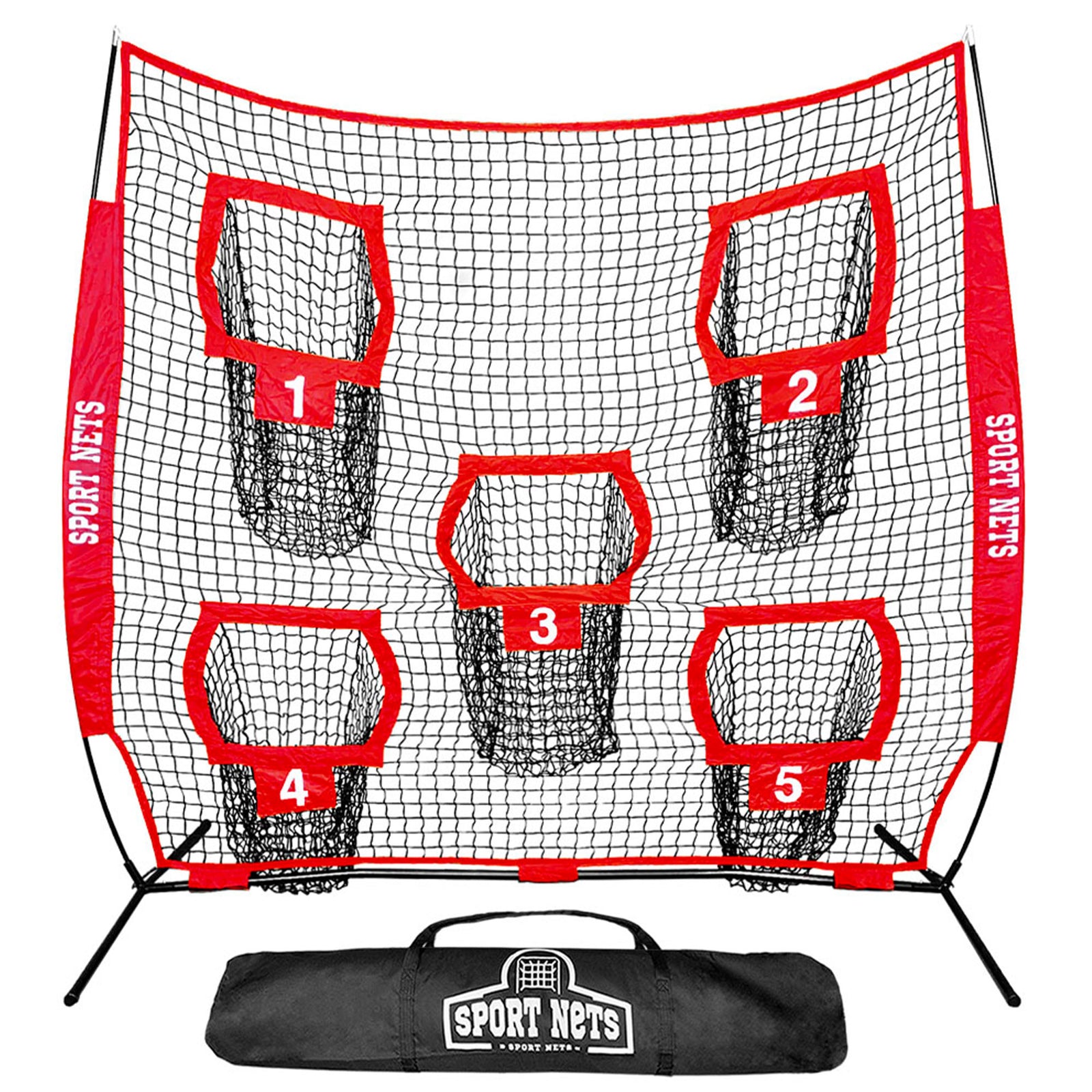Hit Run Steal Football Throwing Net with Target Pockets for Quarterback Training - VMInnovations