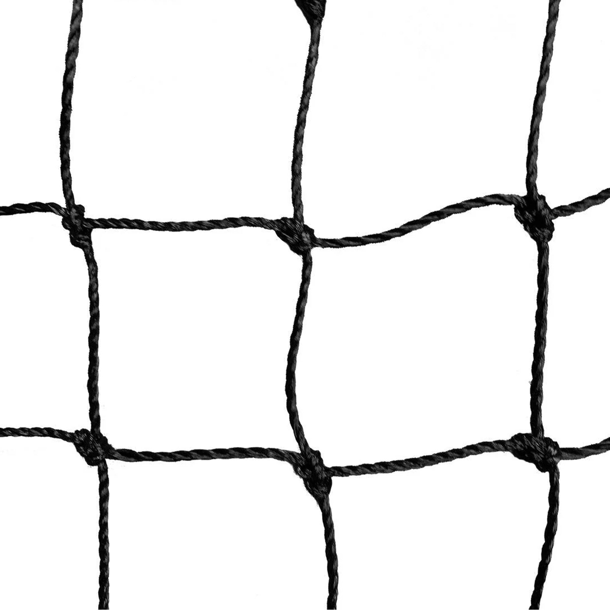 Hit Run Steal 10 x 10 x 35 Feet Premium Batting Cage Net Only, 1.75" Mesh, Black - VMInnovations