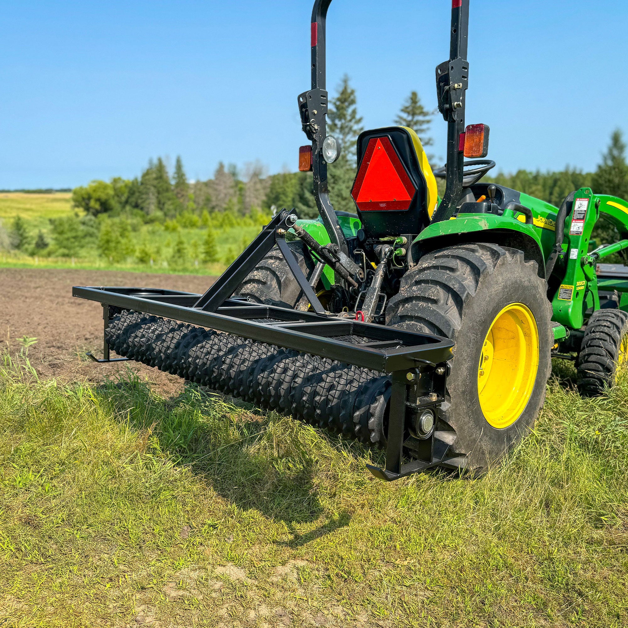 Field Tuff 5 Feet 3 Point Cultipacker, Cast Iron Wheels, 60 Inch Working Width - VMInnovations